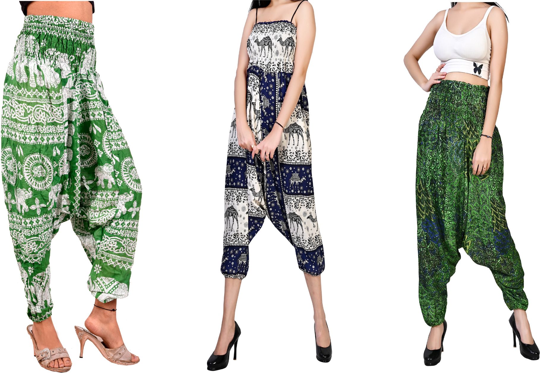 fusfus Printed Rayon, Cotton Women Harem Pants-picture-28