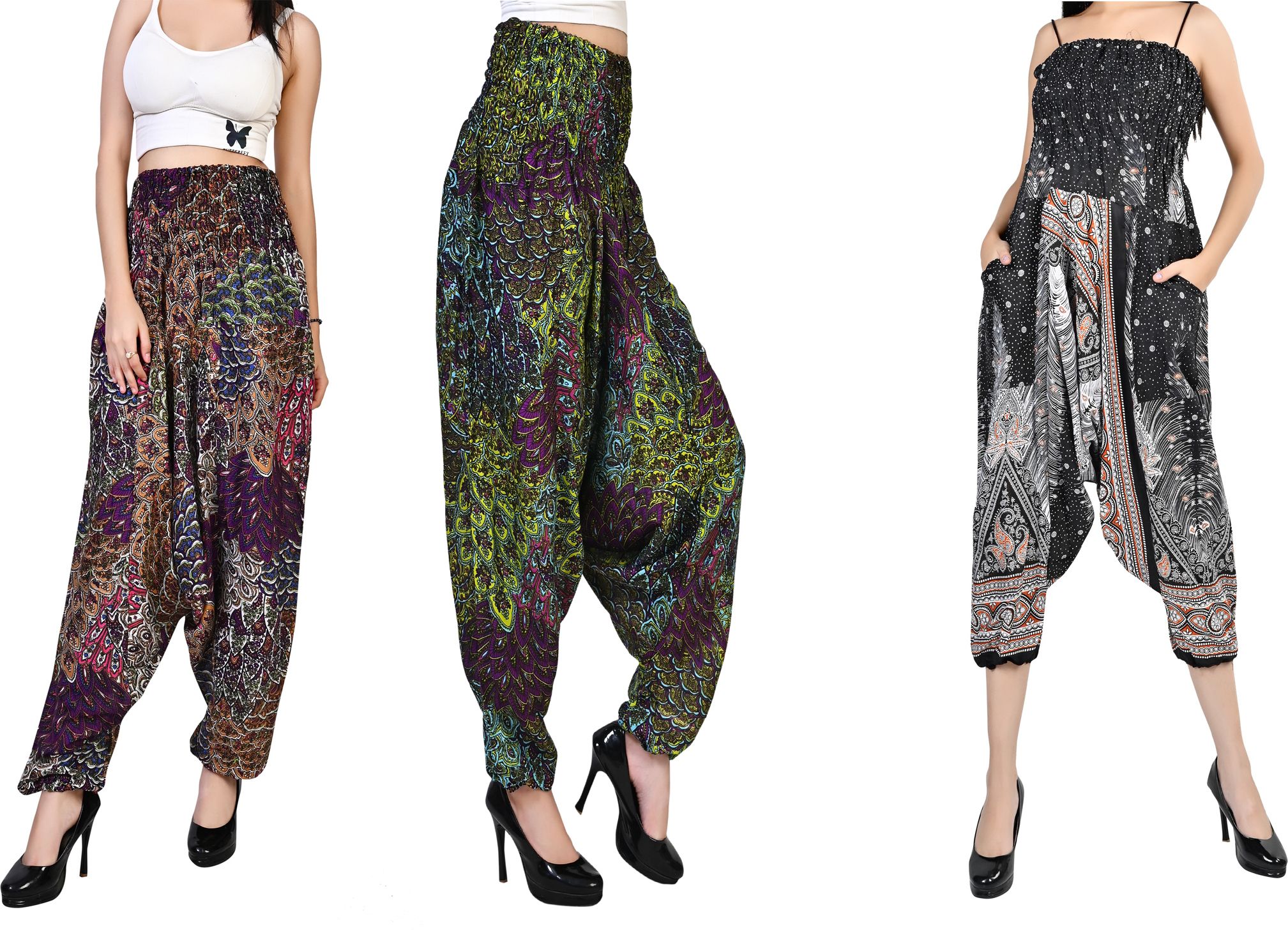 fusfus Printed Rayon, Cotton Women Harem Pants-picture-18