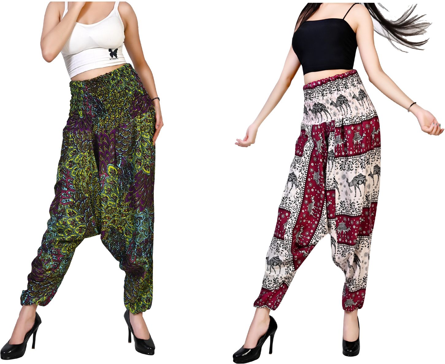 fusfus Printed Rayon Women Harem Pants-picture-21
