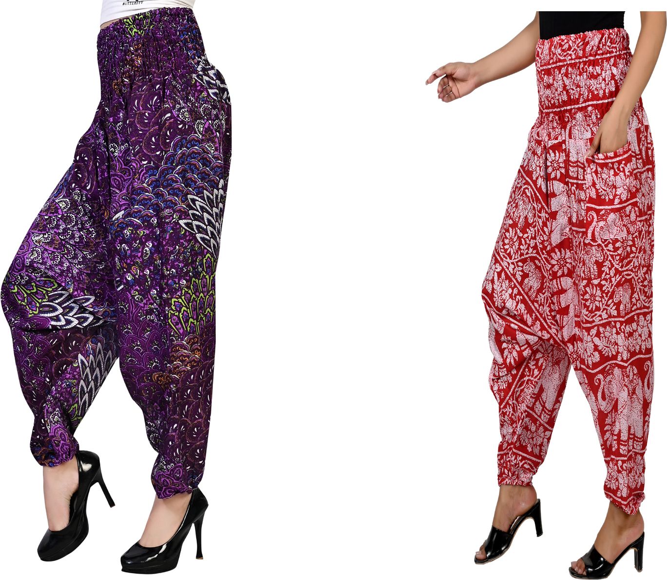 narnari Printed Rayon Women Harem Pants-picture-20