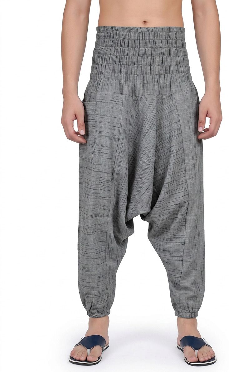 viku Solid Cotton Men Harem Pants-picture-30
