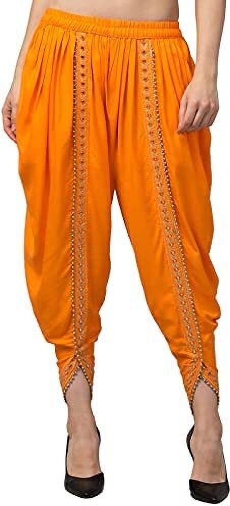 Self Design Cotton Women Harem Pants-image-16