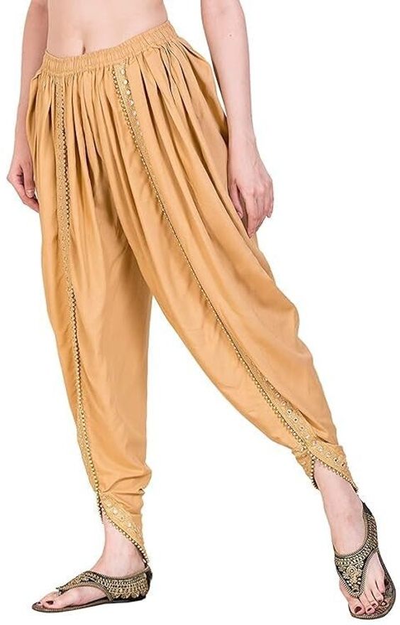 meemaya Embroidered Cotton Women Harem Pants-picture-31