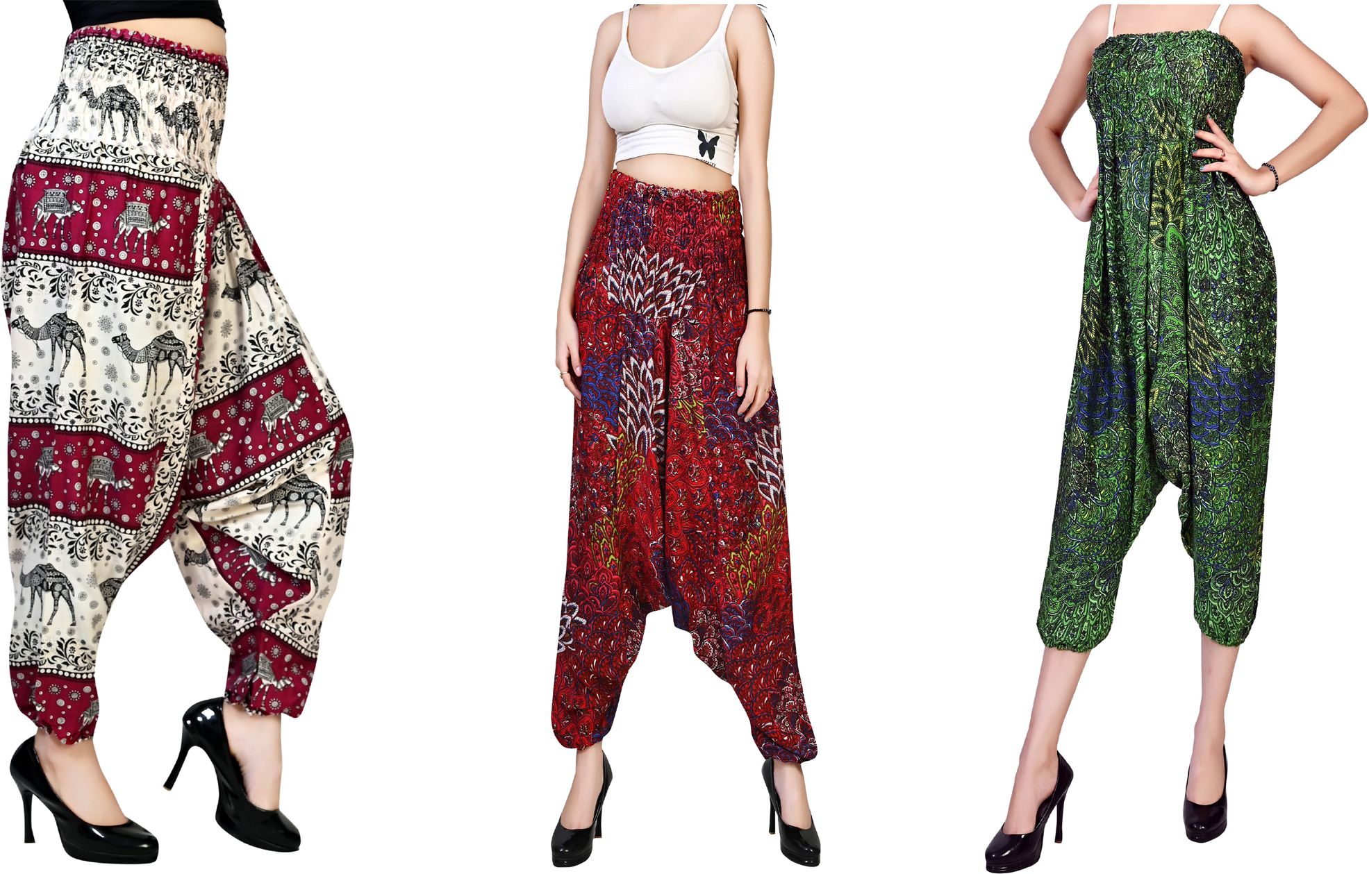 fusfus Printed Rayon, Cotton Women Harem Pants-picture-5