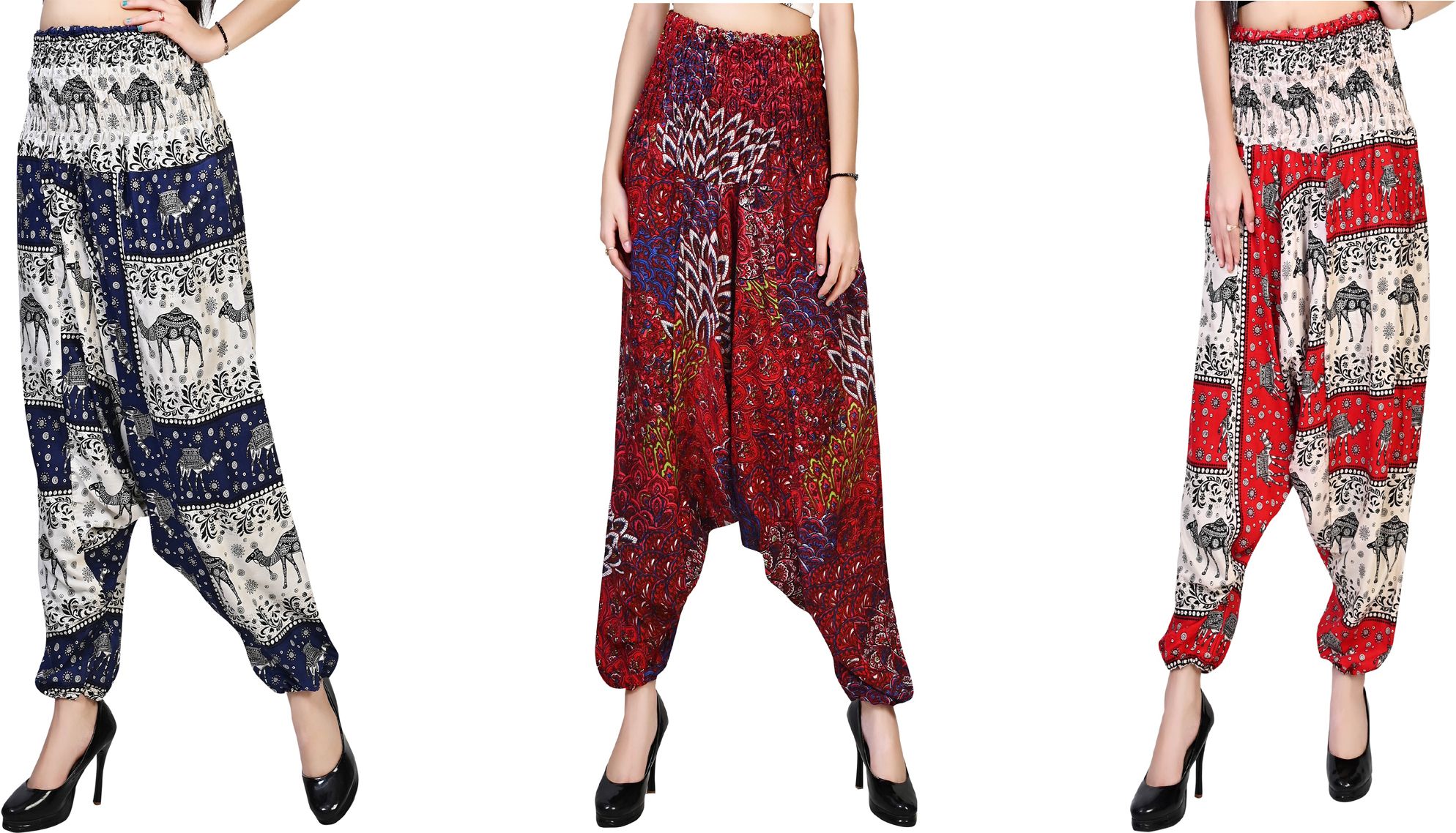 narnari Printed Rayon Women Harem Pants-picture-34