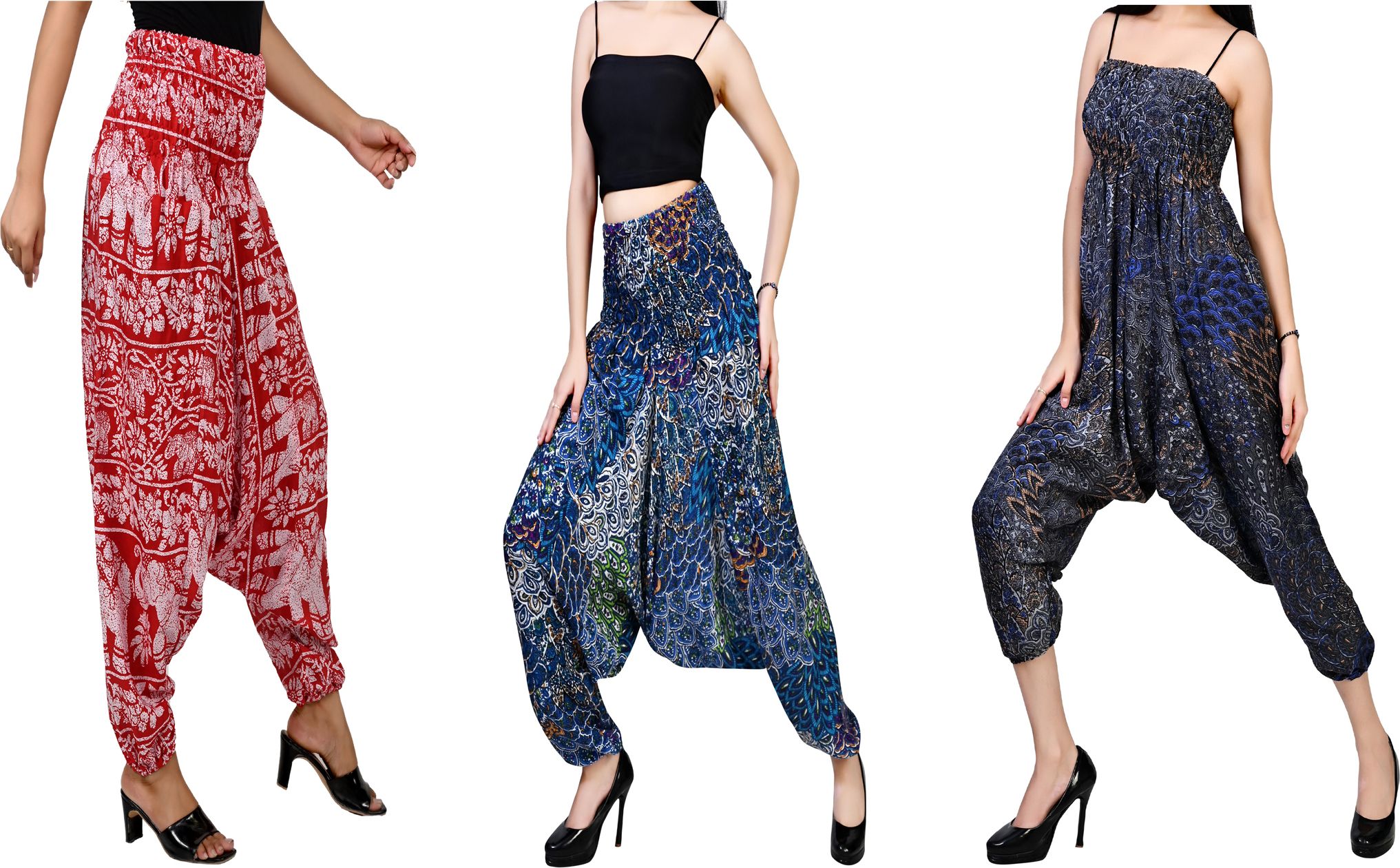 fusfus Printed Rayon, Cotton Women Harem Pants-picture-19