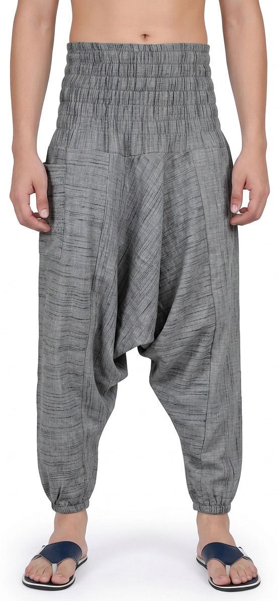 viku Solid Cotton Men Harem Pants-picture-16