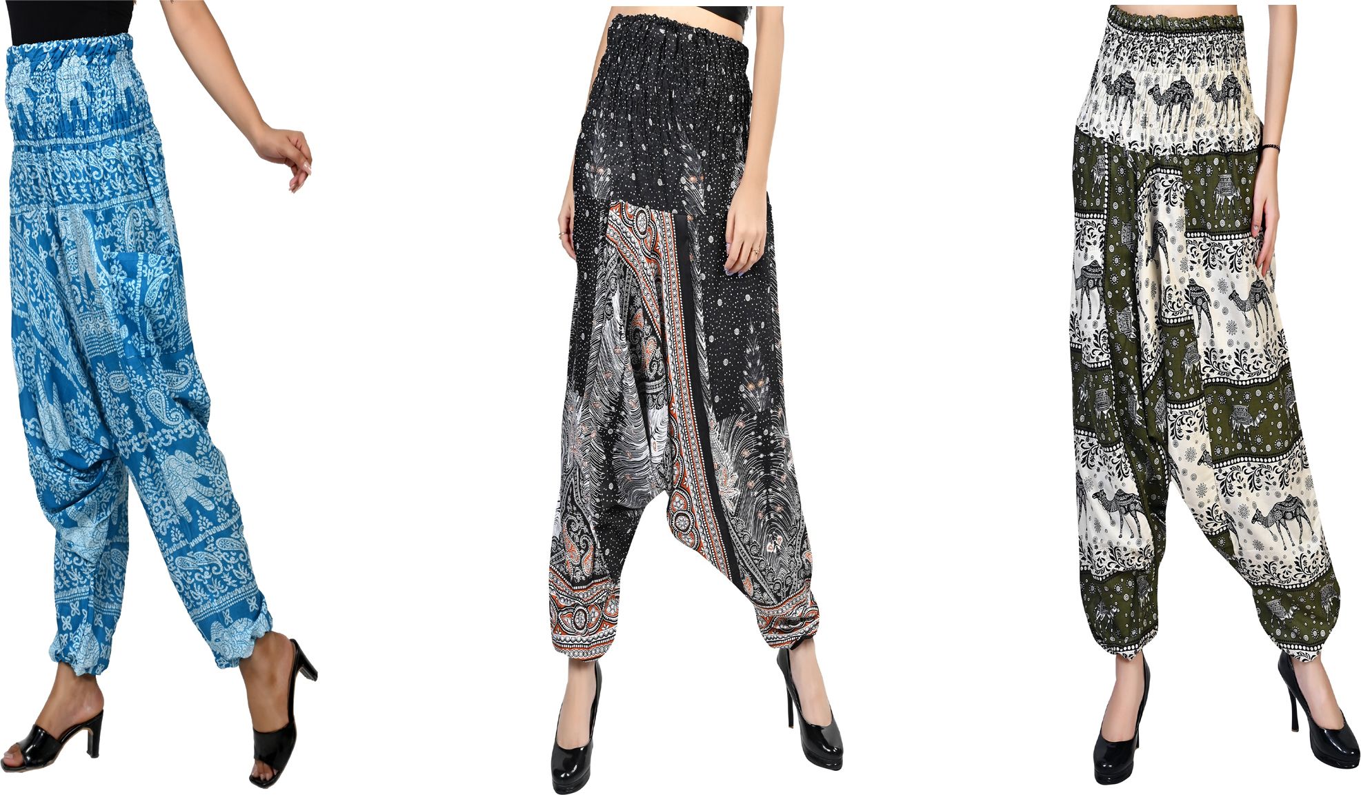 narnari Printed Rayon Women Harem Pants-picture-25
