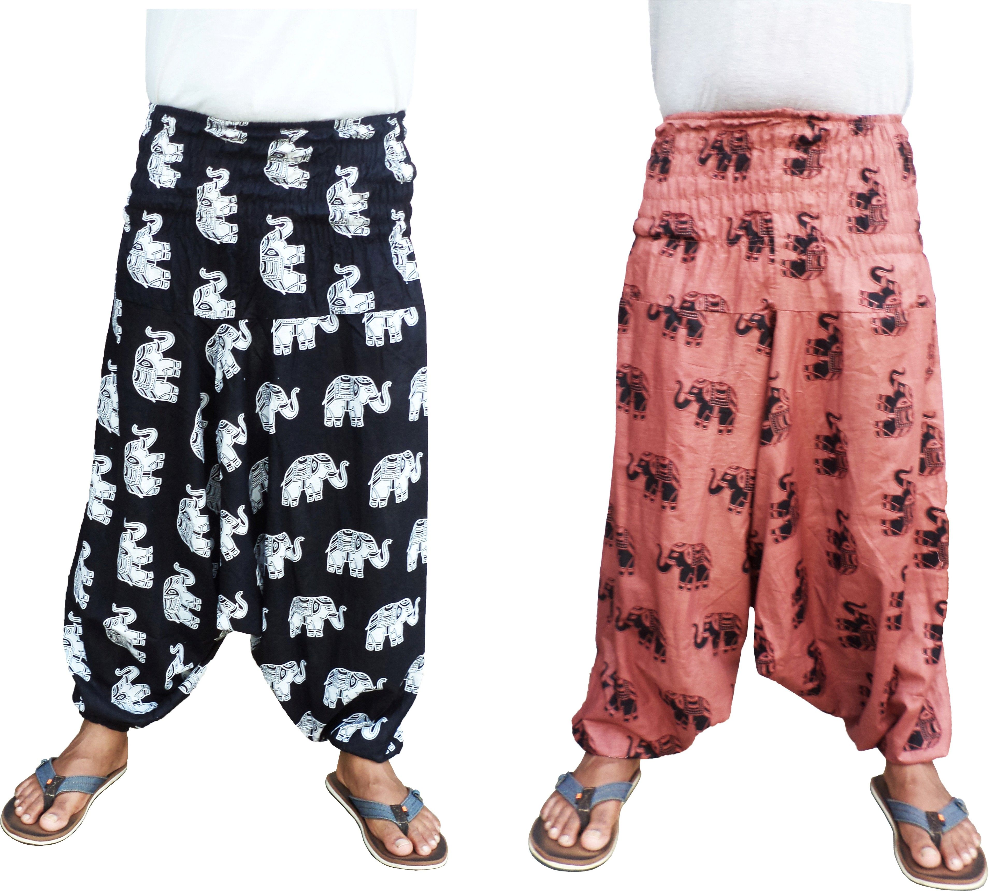 Printed Cotton Men Harem Pants-image-12