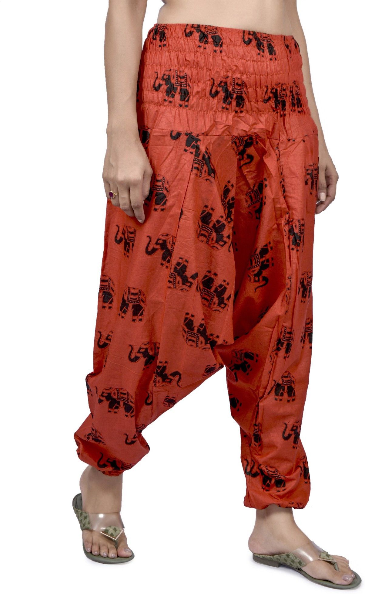 Printed Cotton Women Harem Pants-image-11