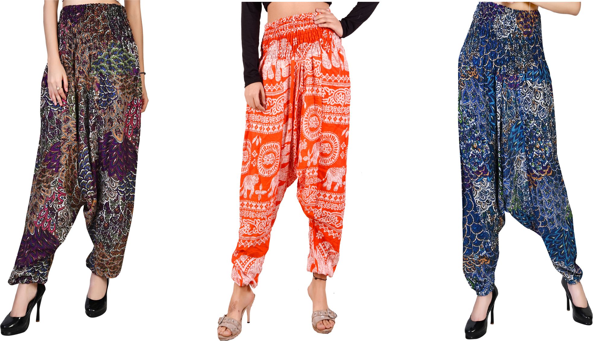 narnari Printed Rayon Women Harem Pants-picture-10