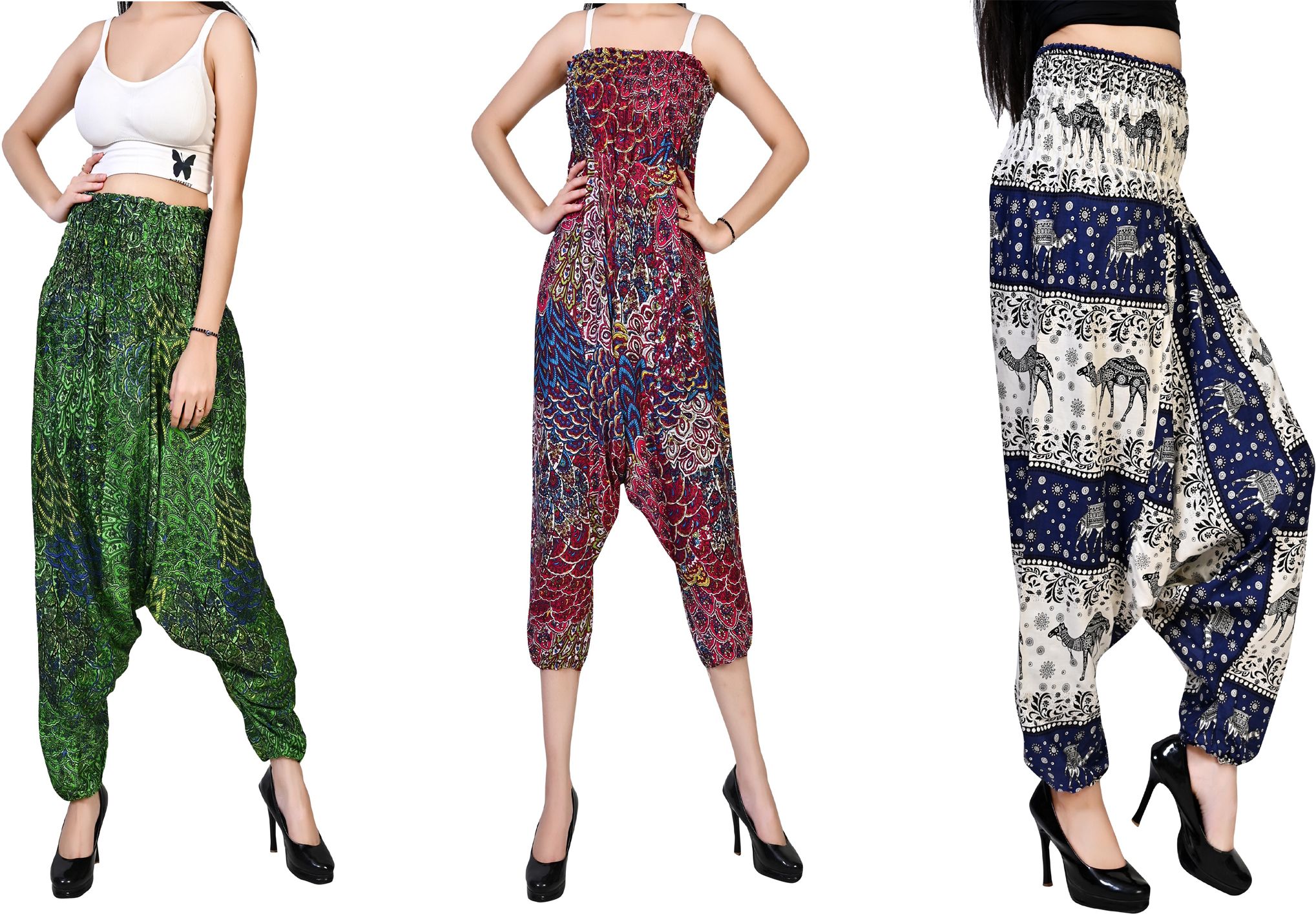 fusfus Printed Rayon, Cotton Women Harem Pants-picture-18