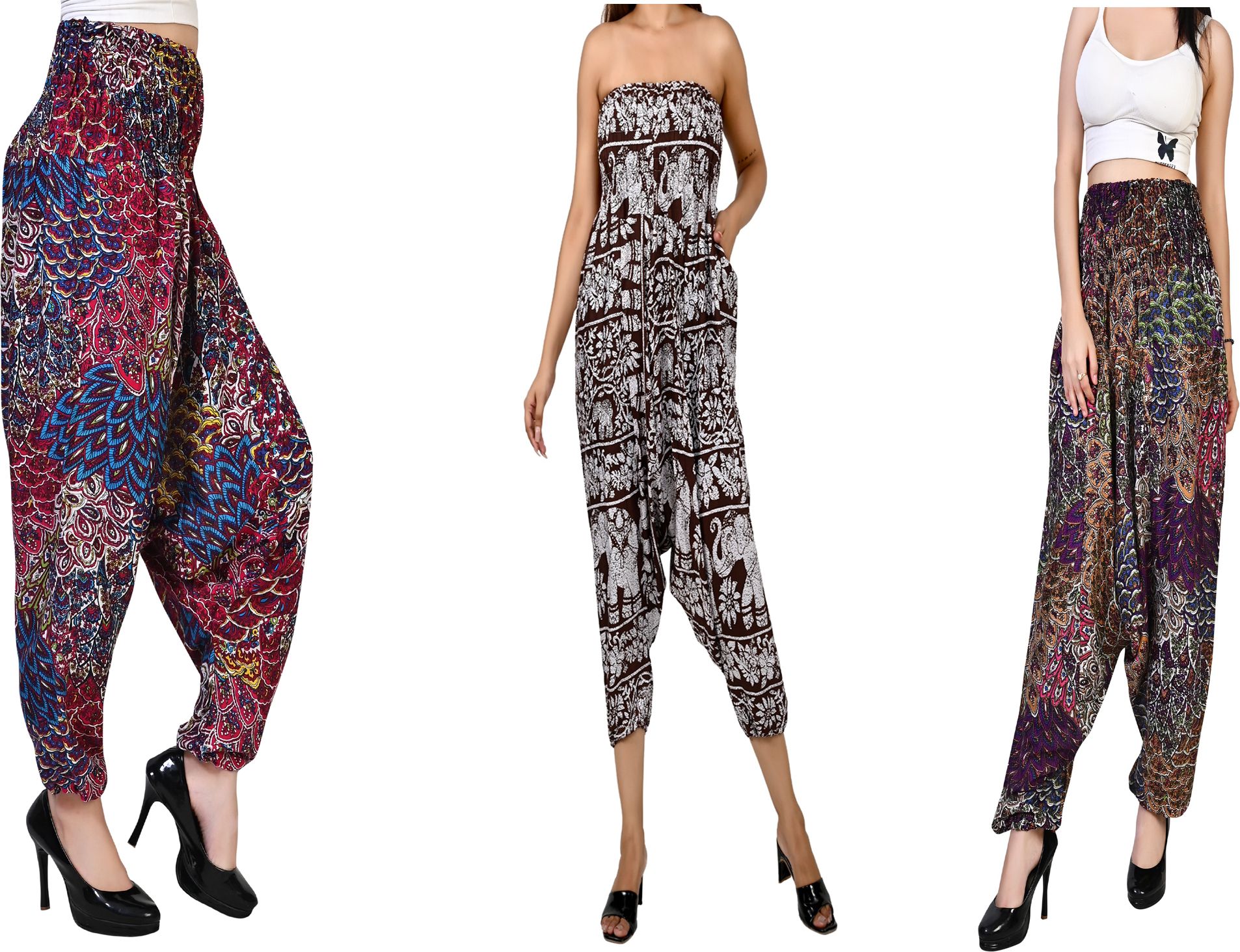 fusfus Printed Rayon, Cotton Women Harem Pants-picture-43