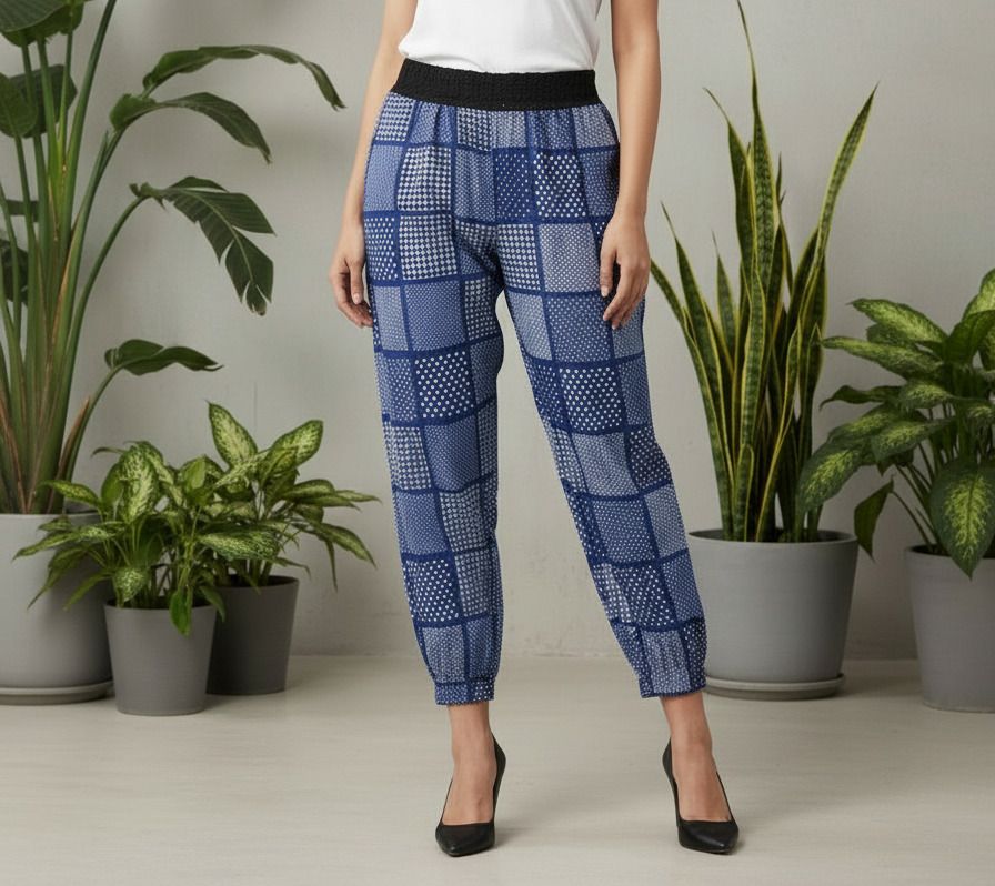 aileyis Printed Polyester Women Harem Pants-picture-11
