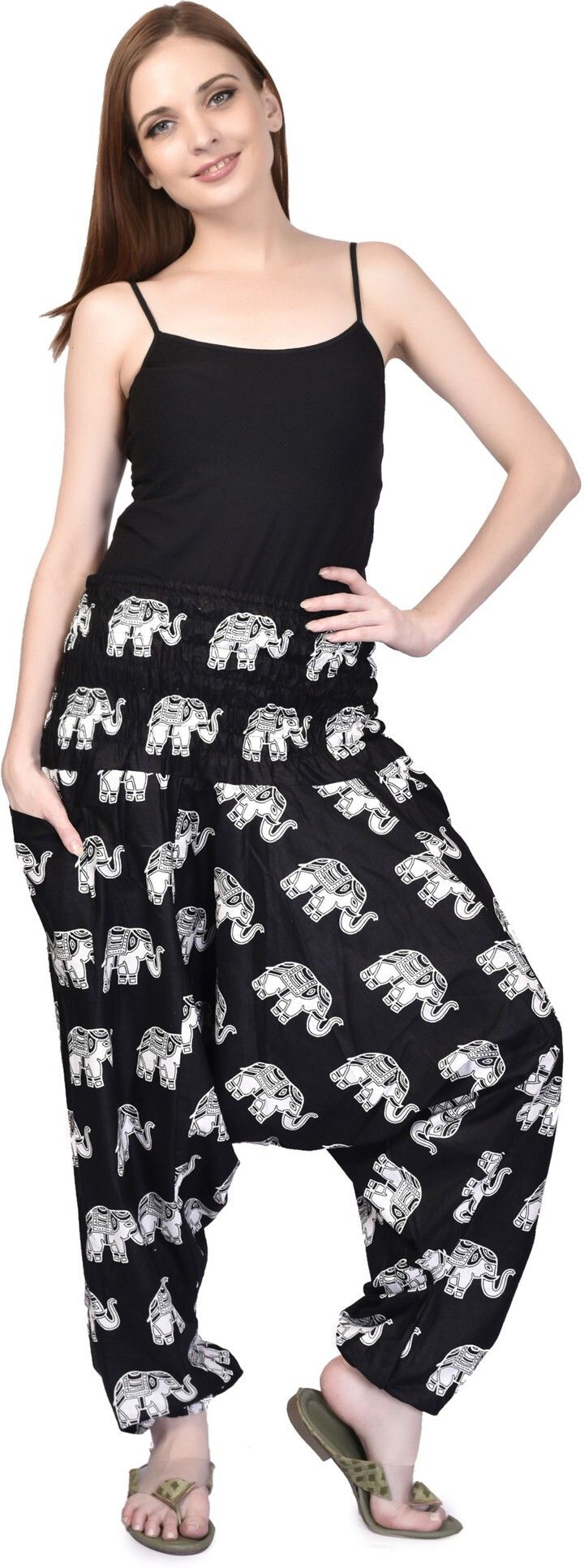 Printed Cotton Women Harem Pants-image-39