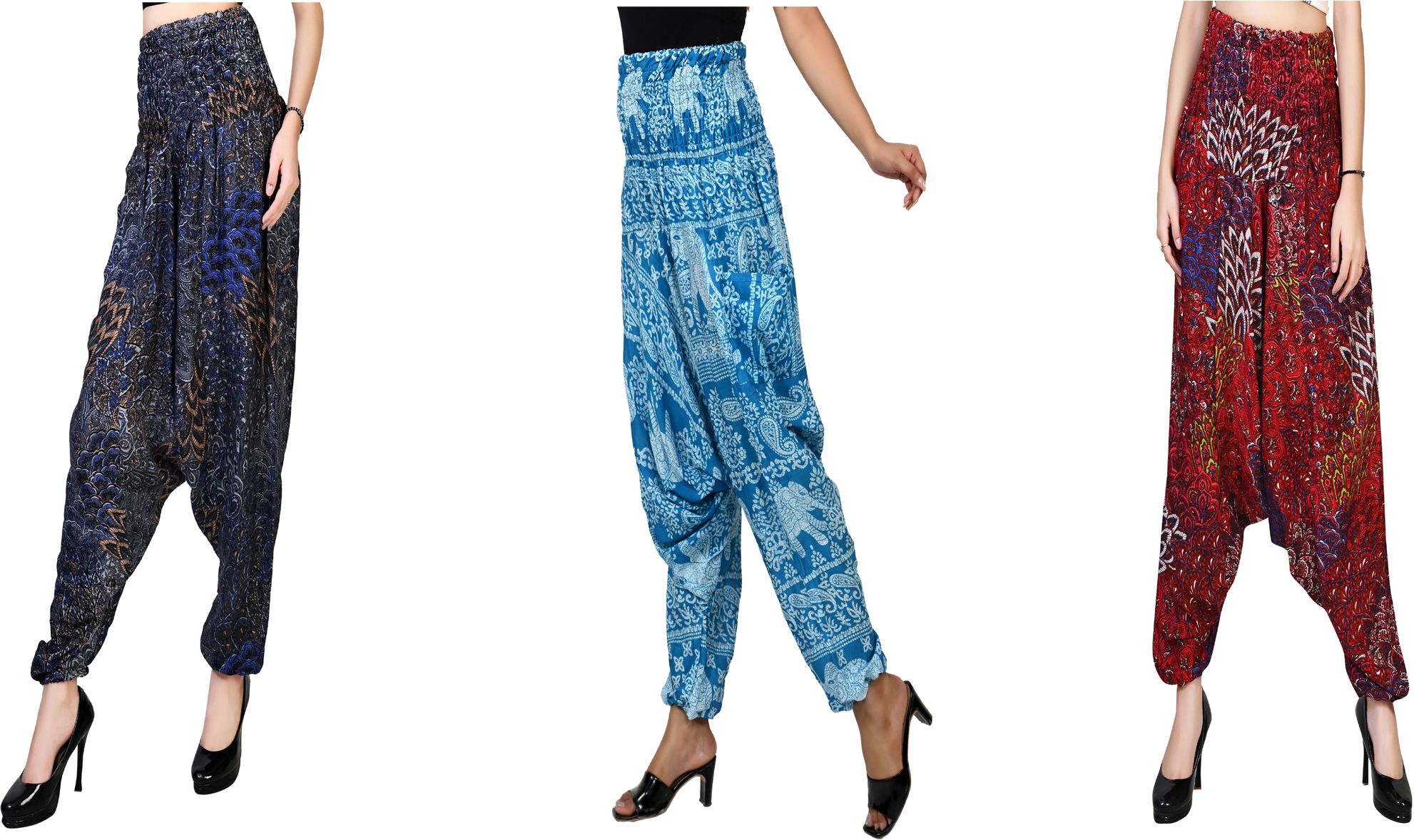 narnari Printed Rayon Women Harem Pants-picture-18