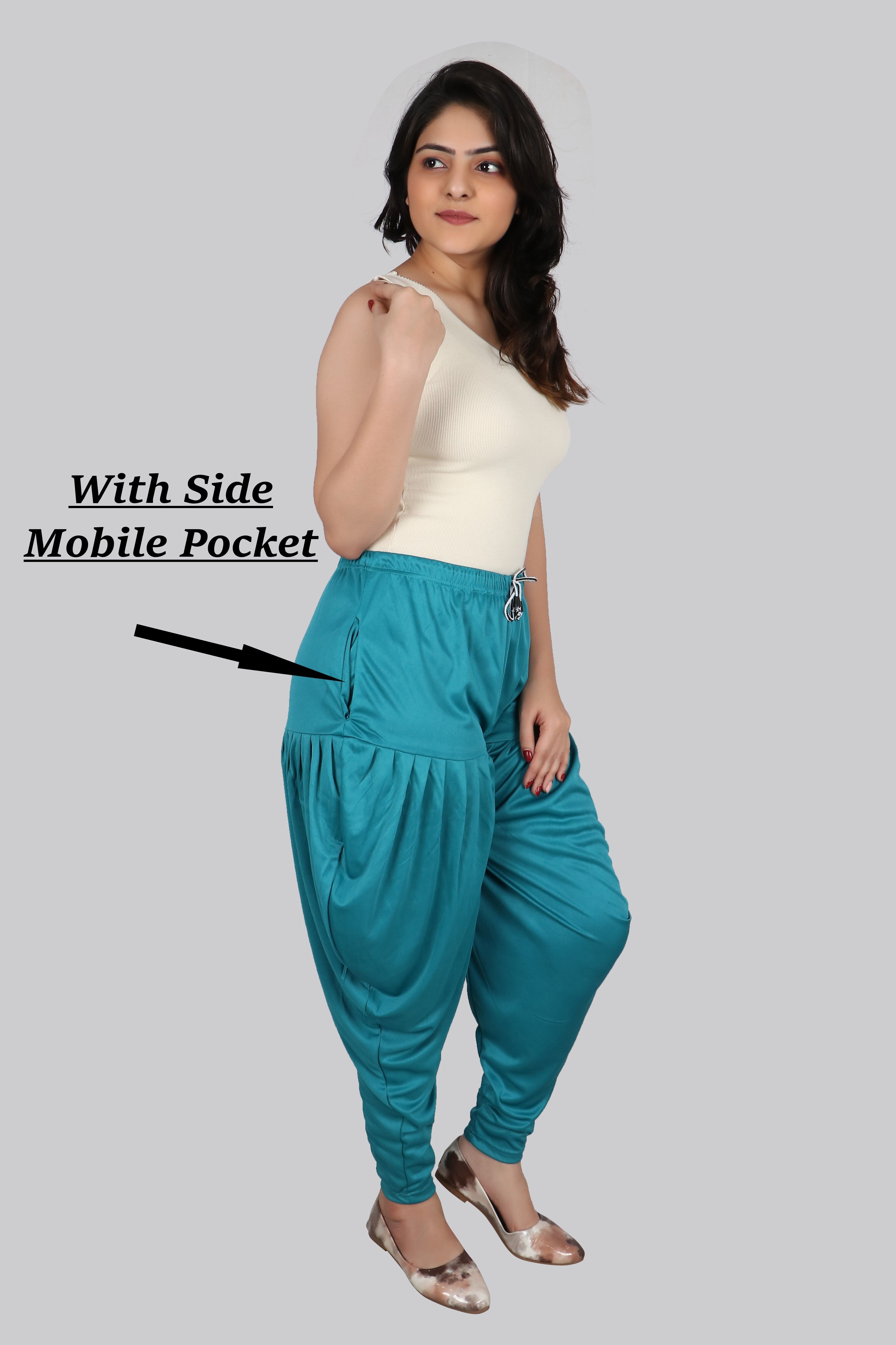 Solid Lycra Women Harem Pants