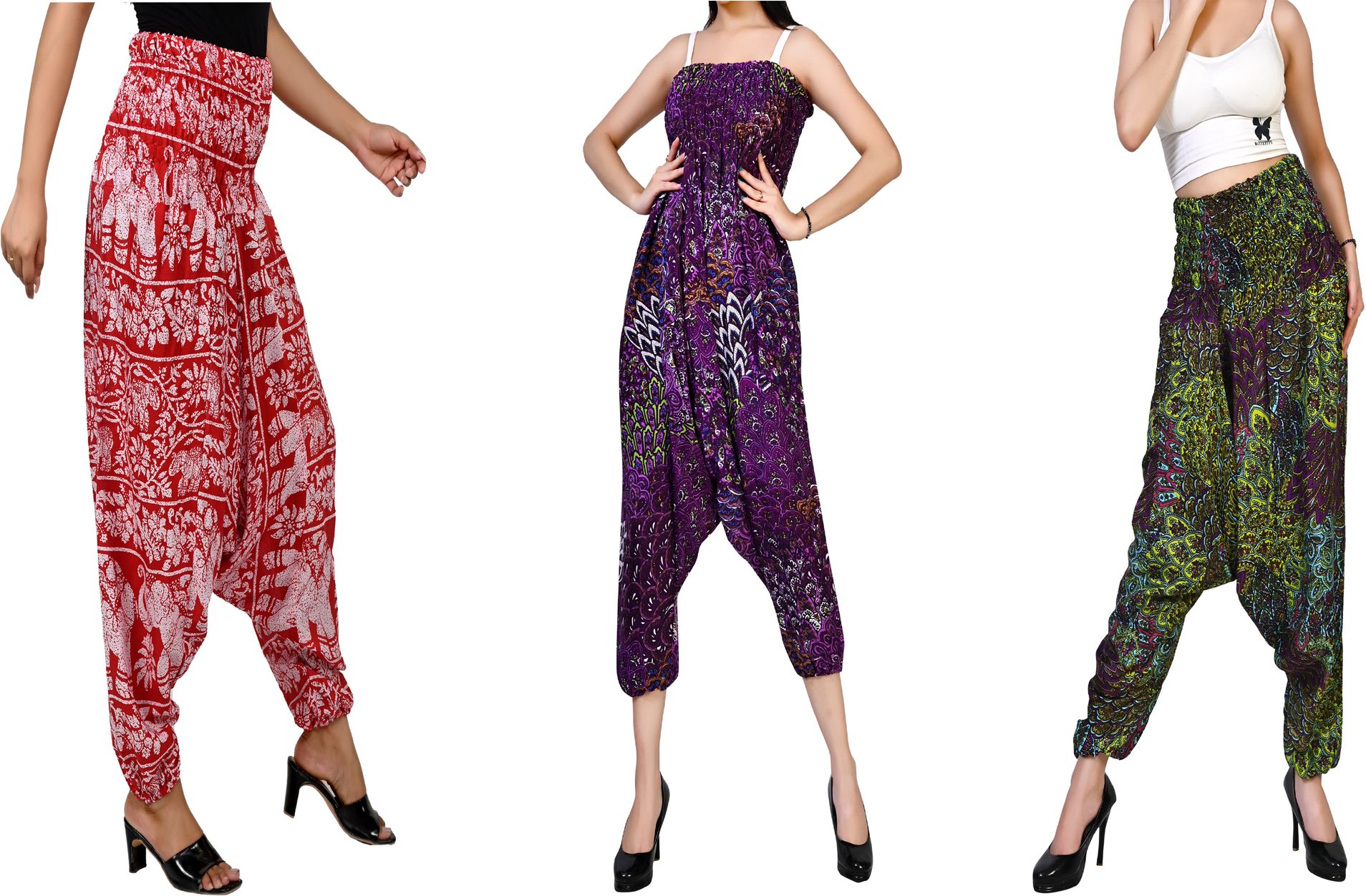 fusfus Printed Rayon, Cotton Women Harem Pants-picture-13