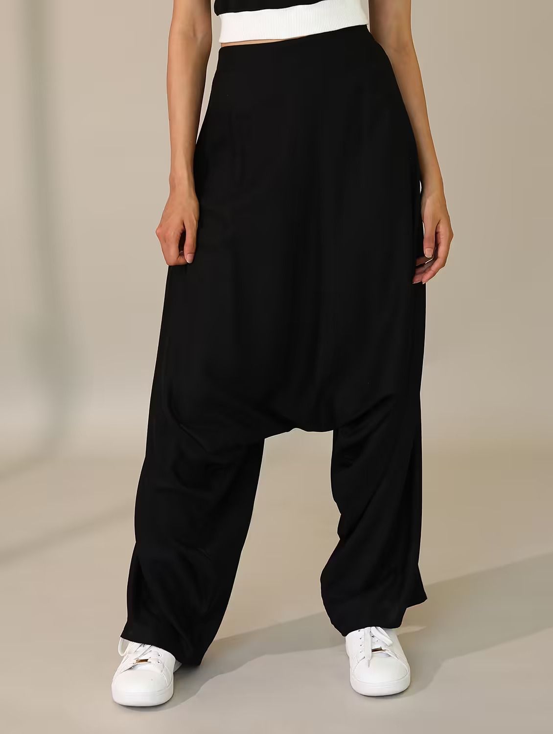 n-gal Solid Rayon Women Harem Pants-picture-22
