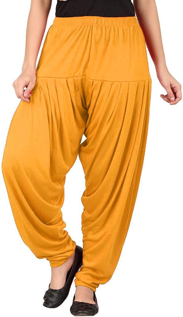 Solid Viscose Women Harem Pants-image-27