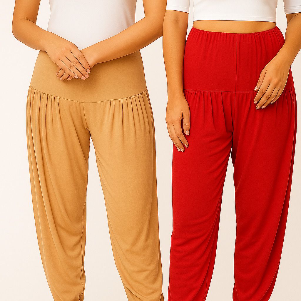 cozyplay Solid Viscose Women Harem Pants-picture-34