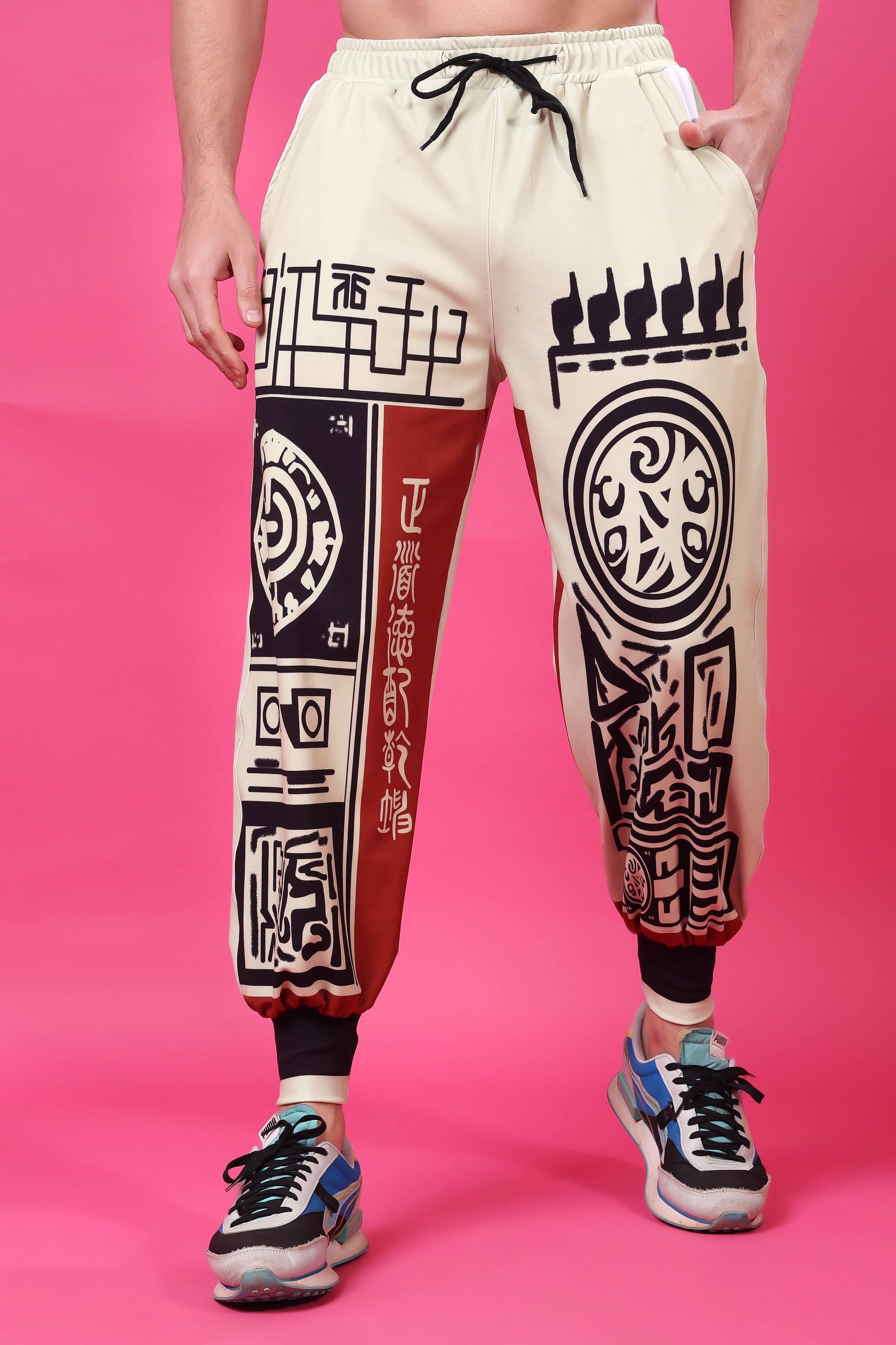 Printed Polyester Men Harem Pants