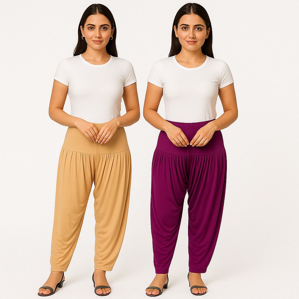 cozyplay Solid Viscose Women Harem Pants-picture-13