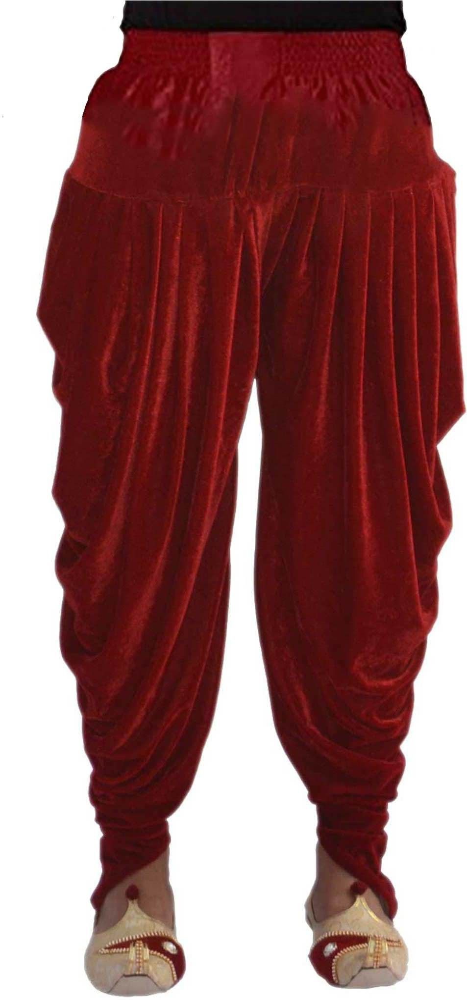 Solid Velvet Men Harem Pants