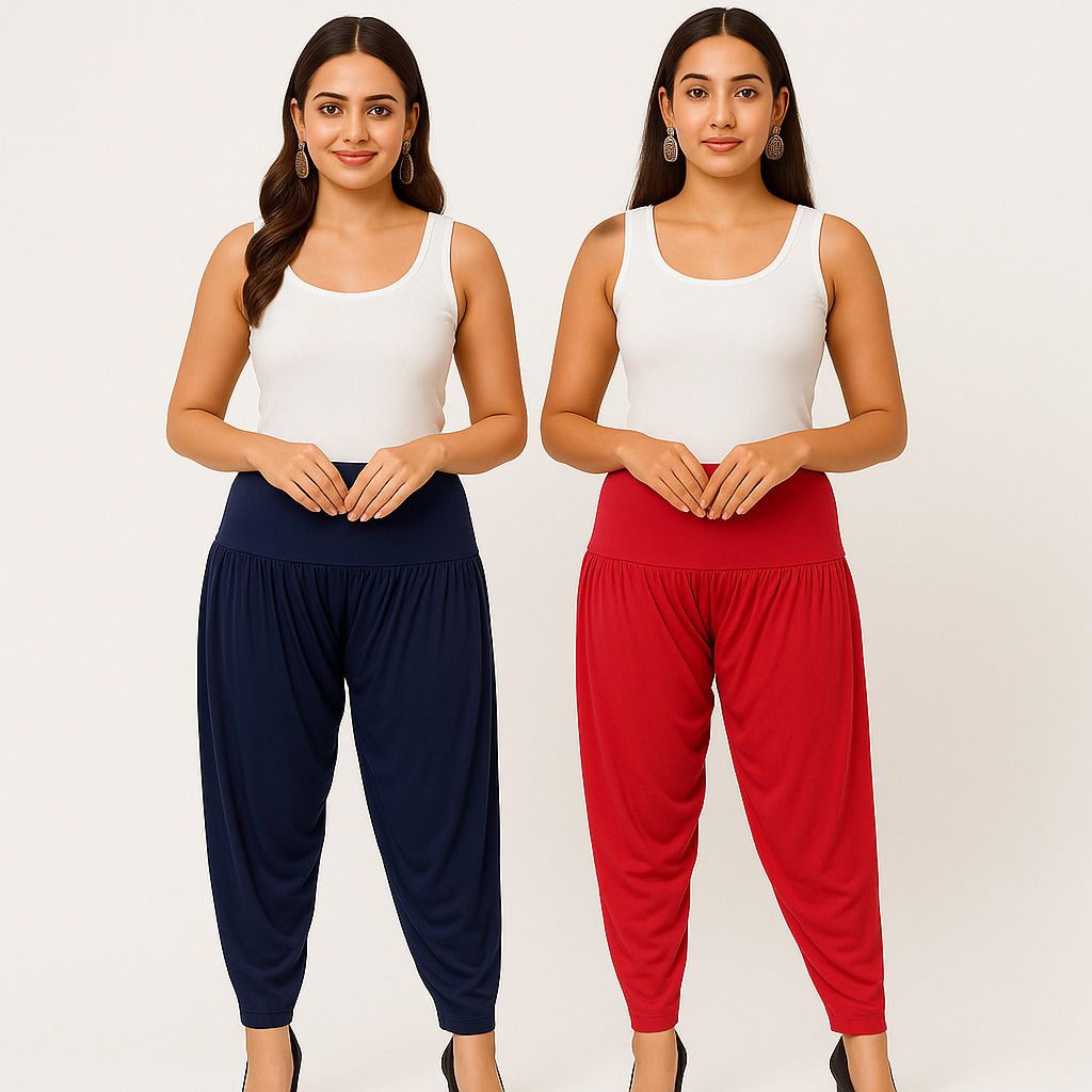 cozyplay Solid Viscose Women Harem Pants-picture-36
