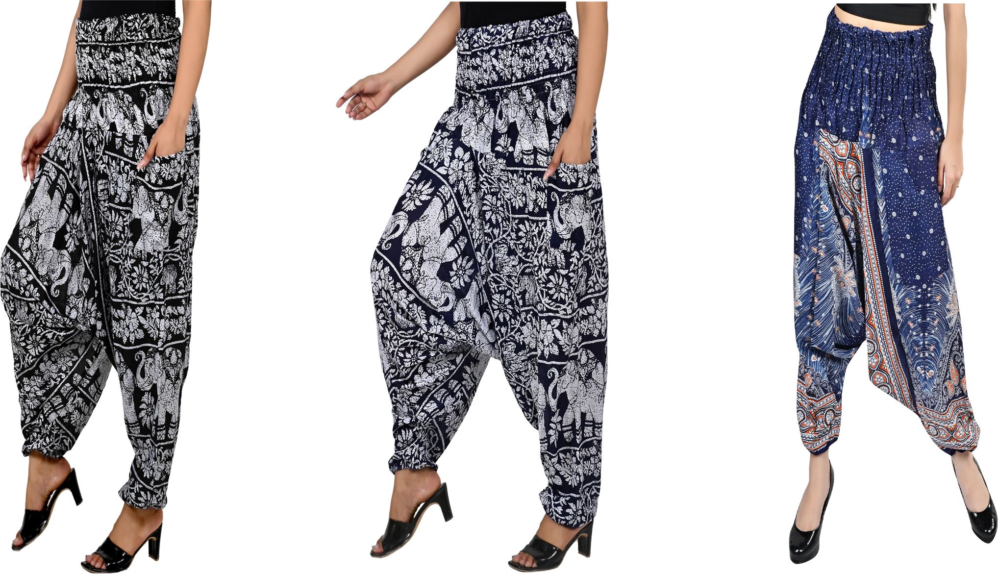 narnari Printed Rayon Women Harem Pants-picture-27
