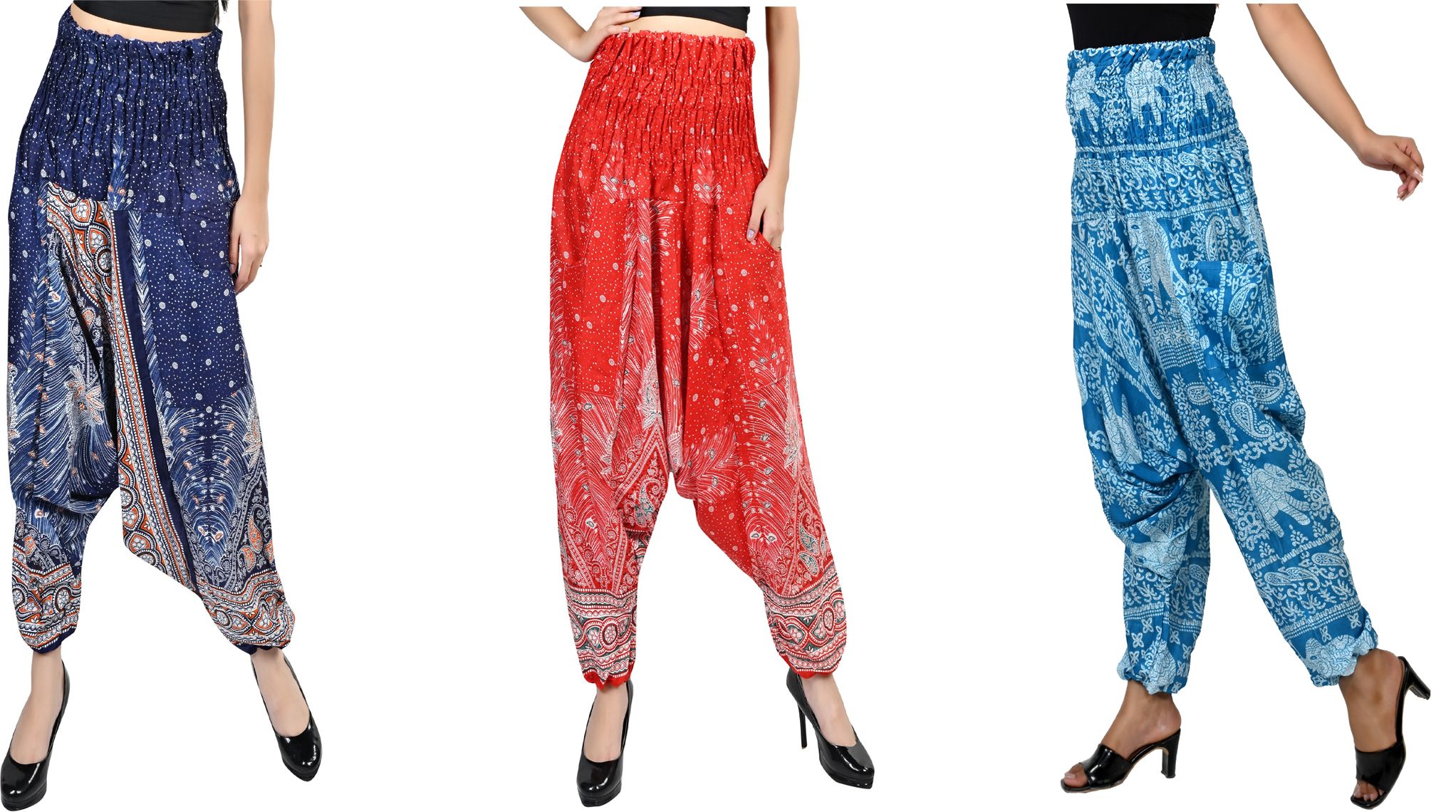 Printed Rayon Women Harem Pants-image-33