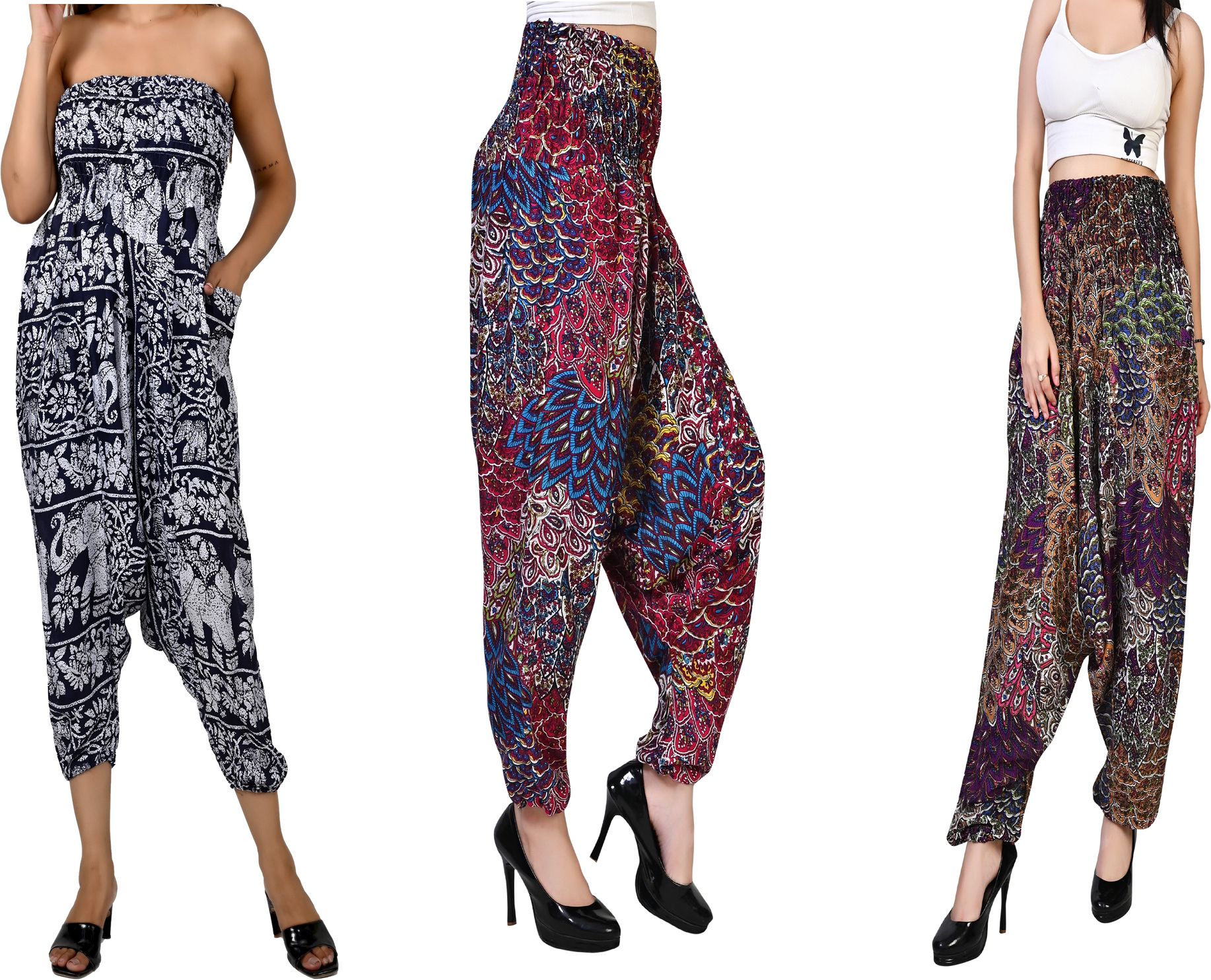 fusfus Printed Rayon, Cotton Women Harem Pants-picture-48