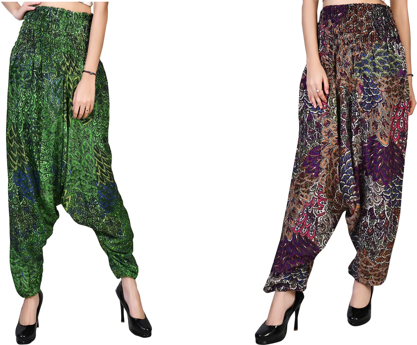 narnari Printed Rayon, Cotton Women Harem Pants-picture-12