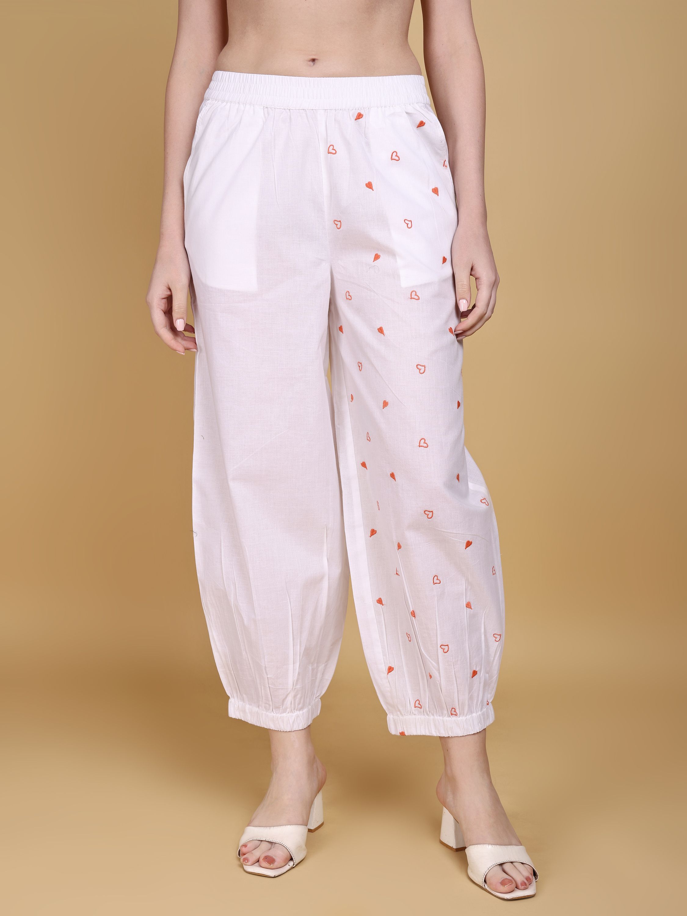 saanwri Embroidered Cotton Women Harem Pants-picture-43