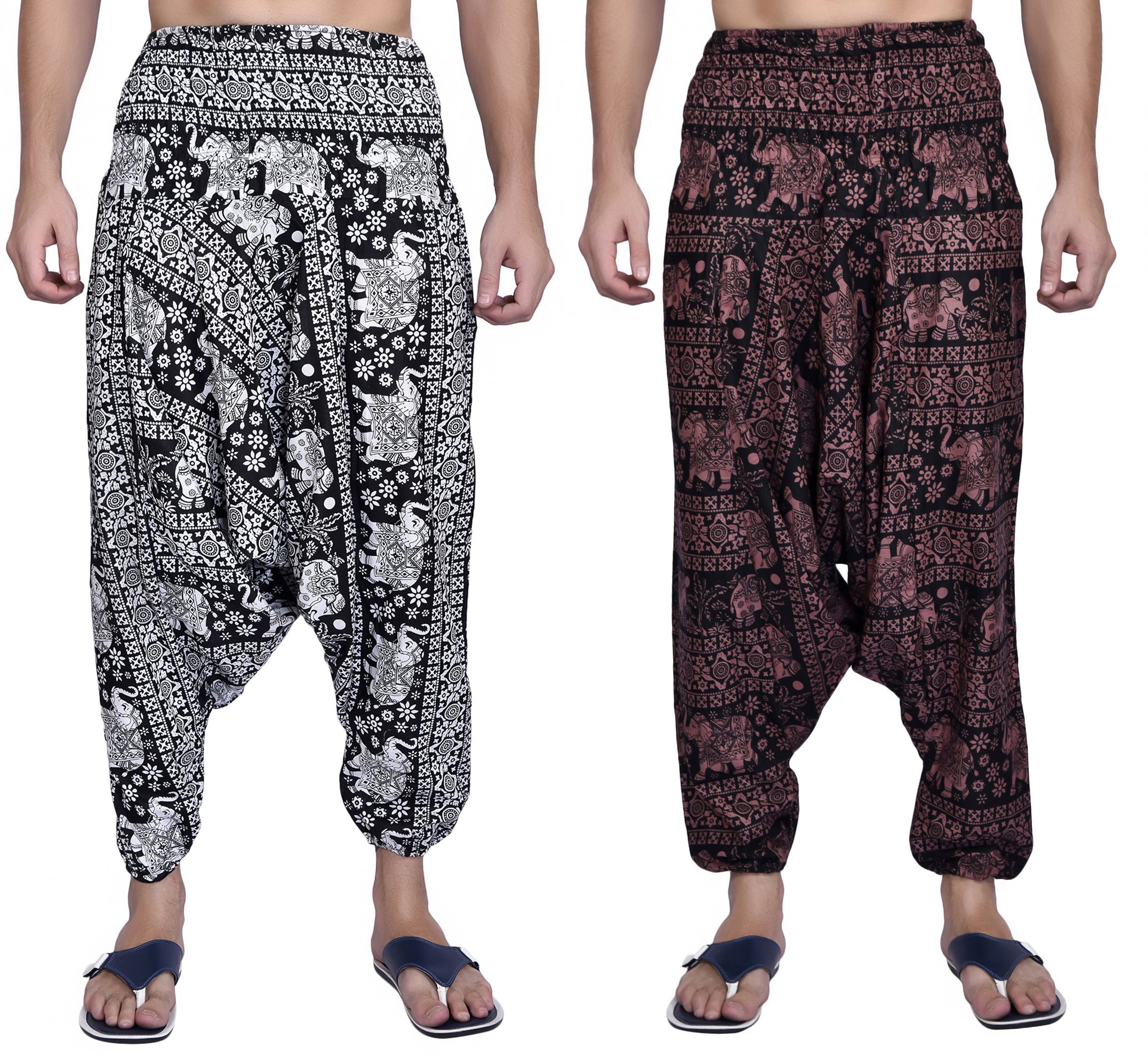 viku Printed Cotton Men Harem Pants-picture-42