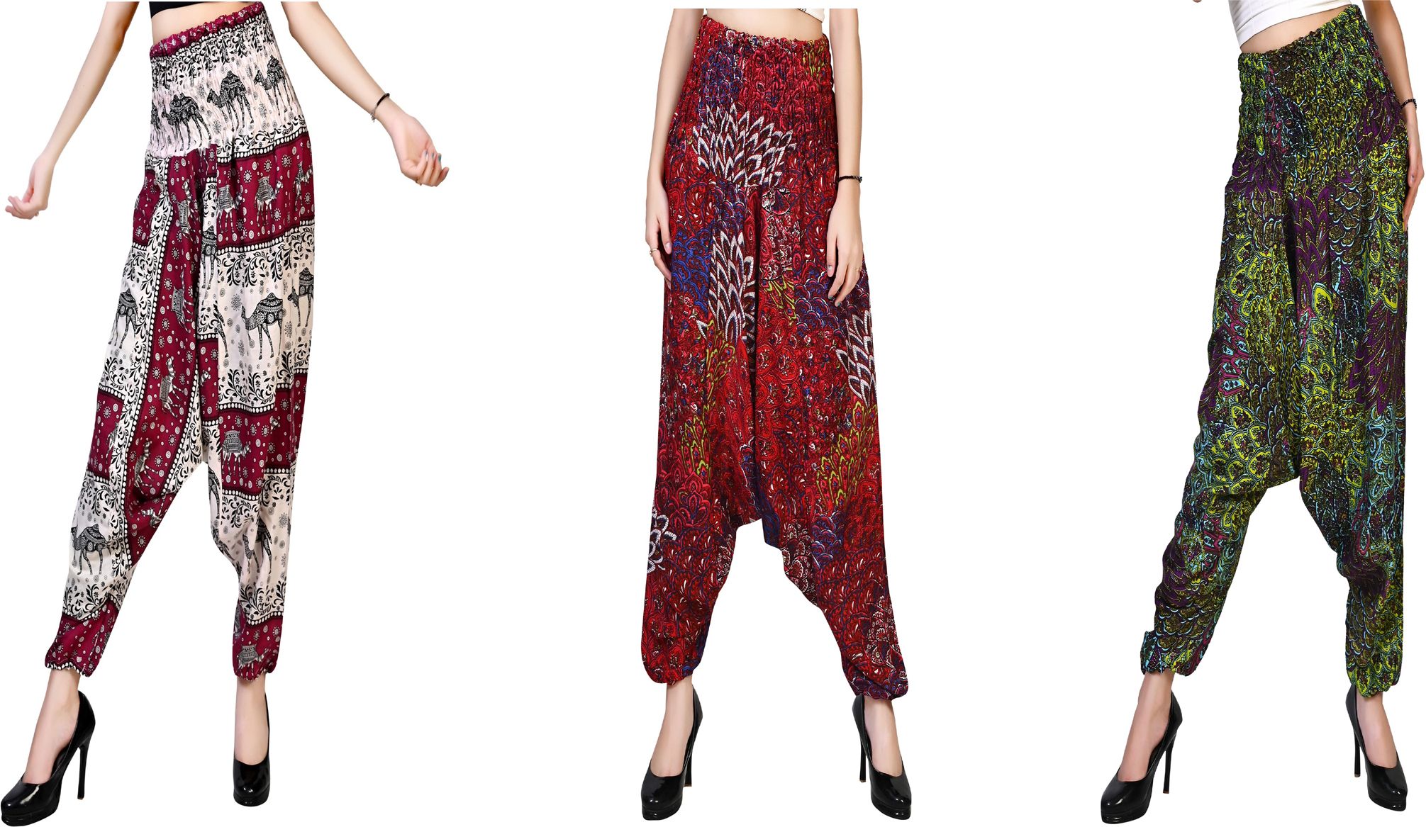 narnari Printed Rayon Women Harem Pants-picture-21