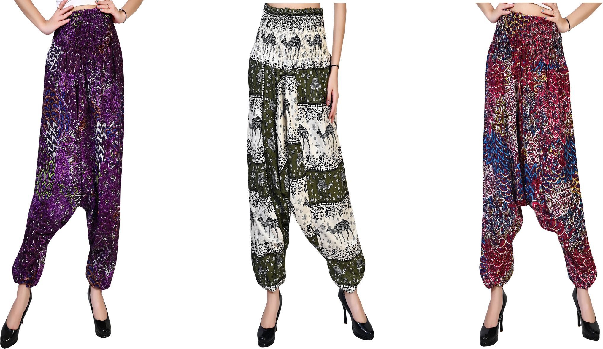 narnari Printed Rayon Women Harem Pants-picture-19