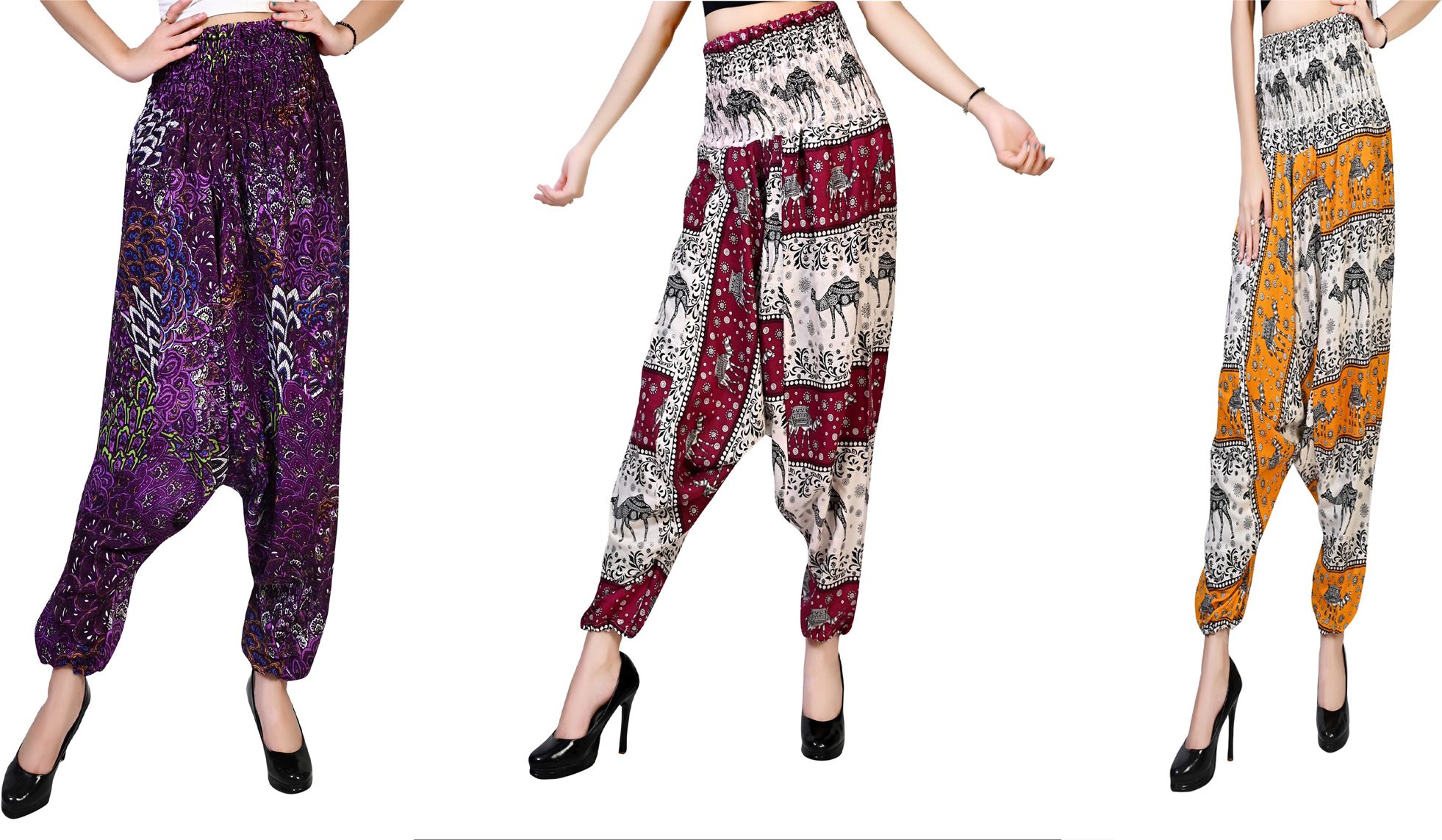 narnari Printed Rayon Women Harem Pants-picture-28