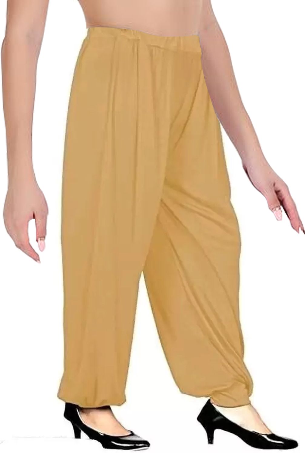 Solid Cotton Lycra Blend Women Harem Pants