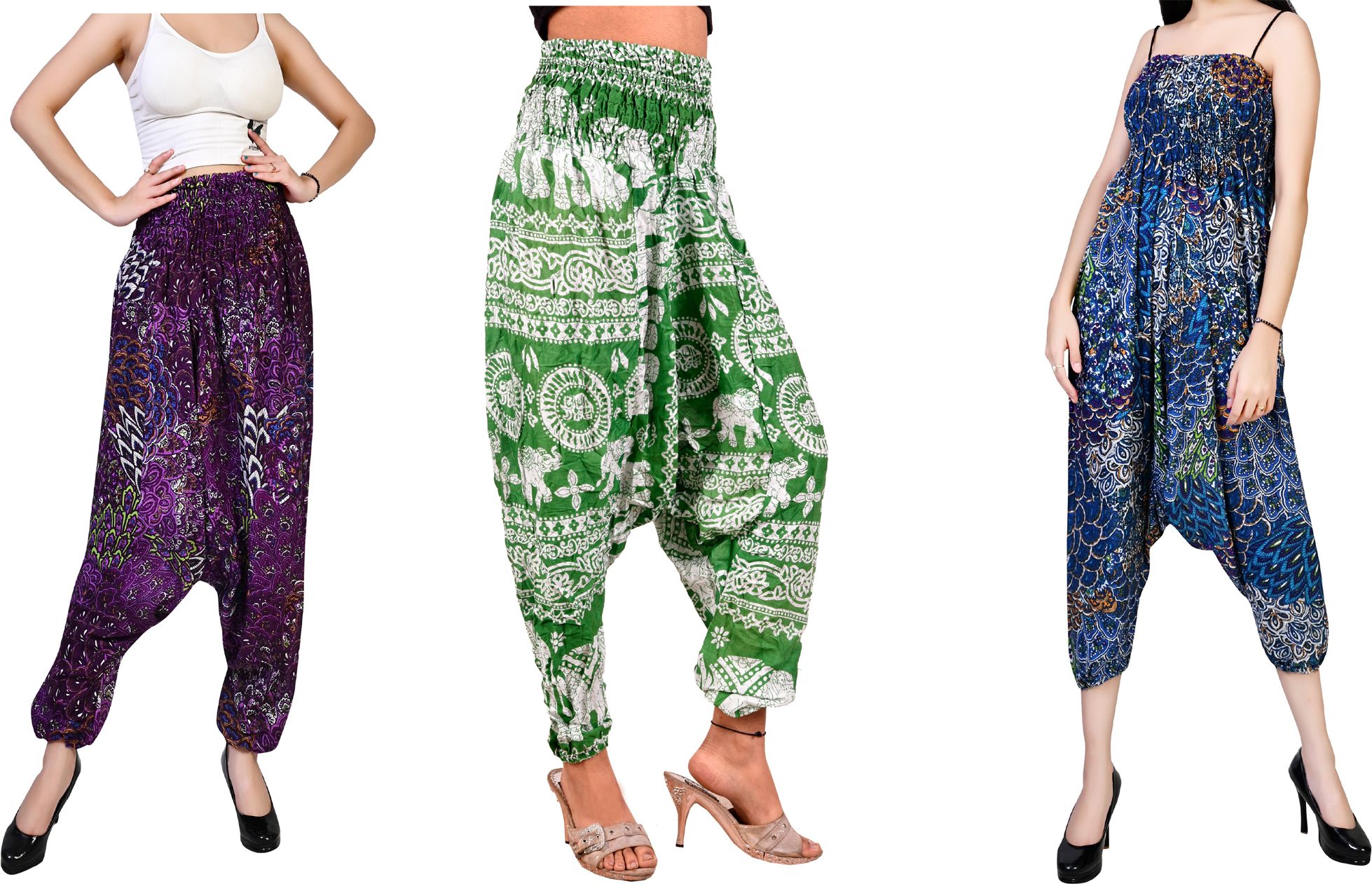 fusfus Printed Rayon, Cotton Women Harem Pants-picture-44