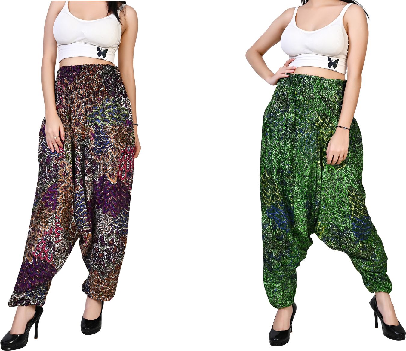 fusfus Printed Rayon Women Harem Pants-picture-23