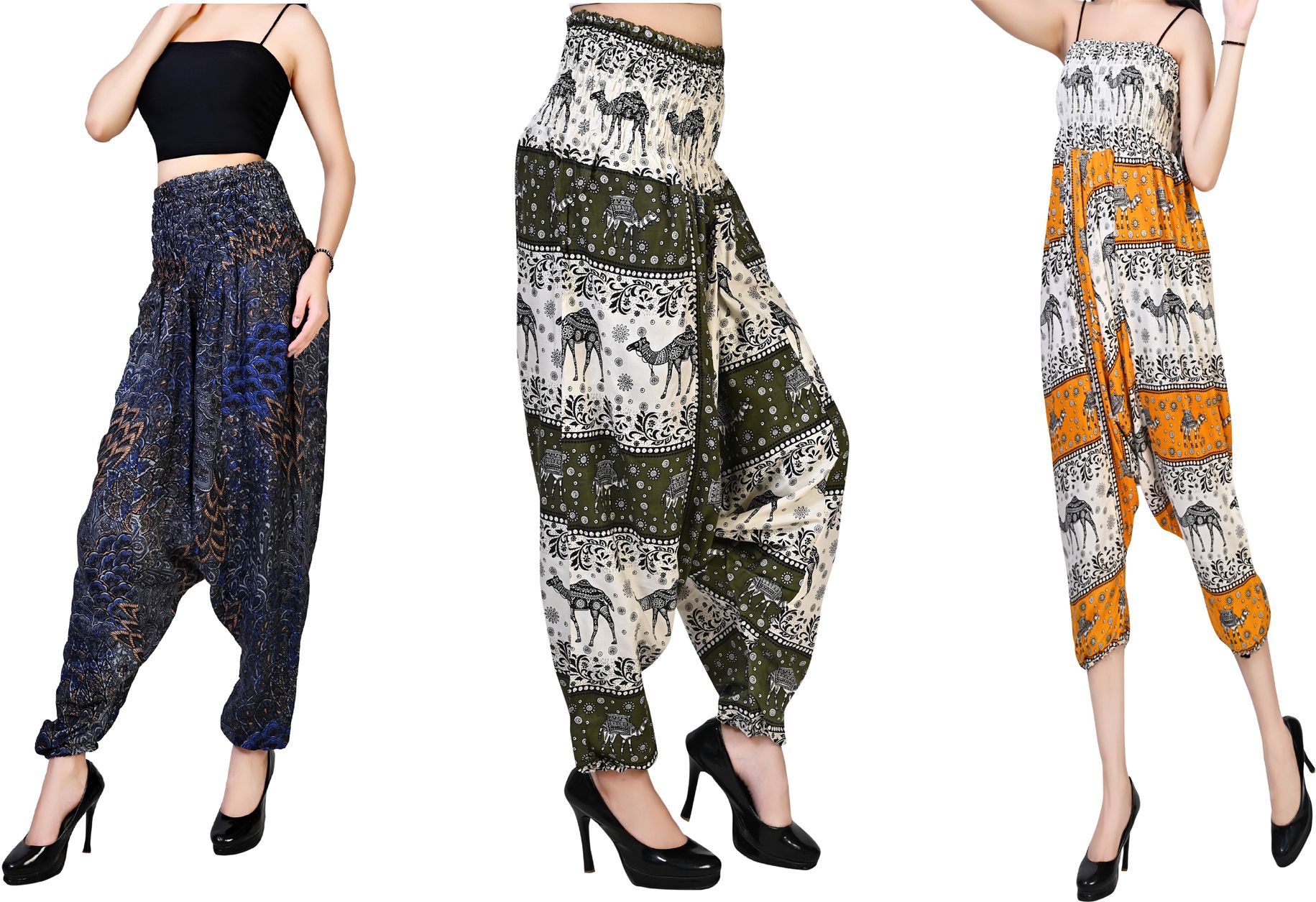 fusfus Printed Rayon, Cotton Women Harem Pants-picture-13