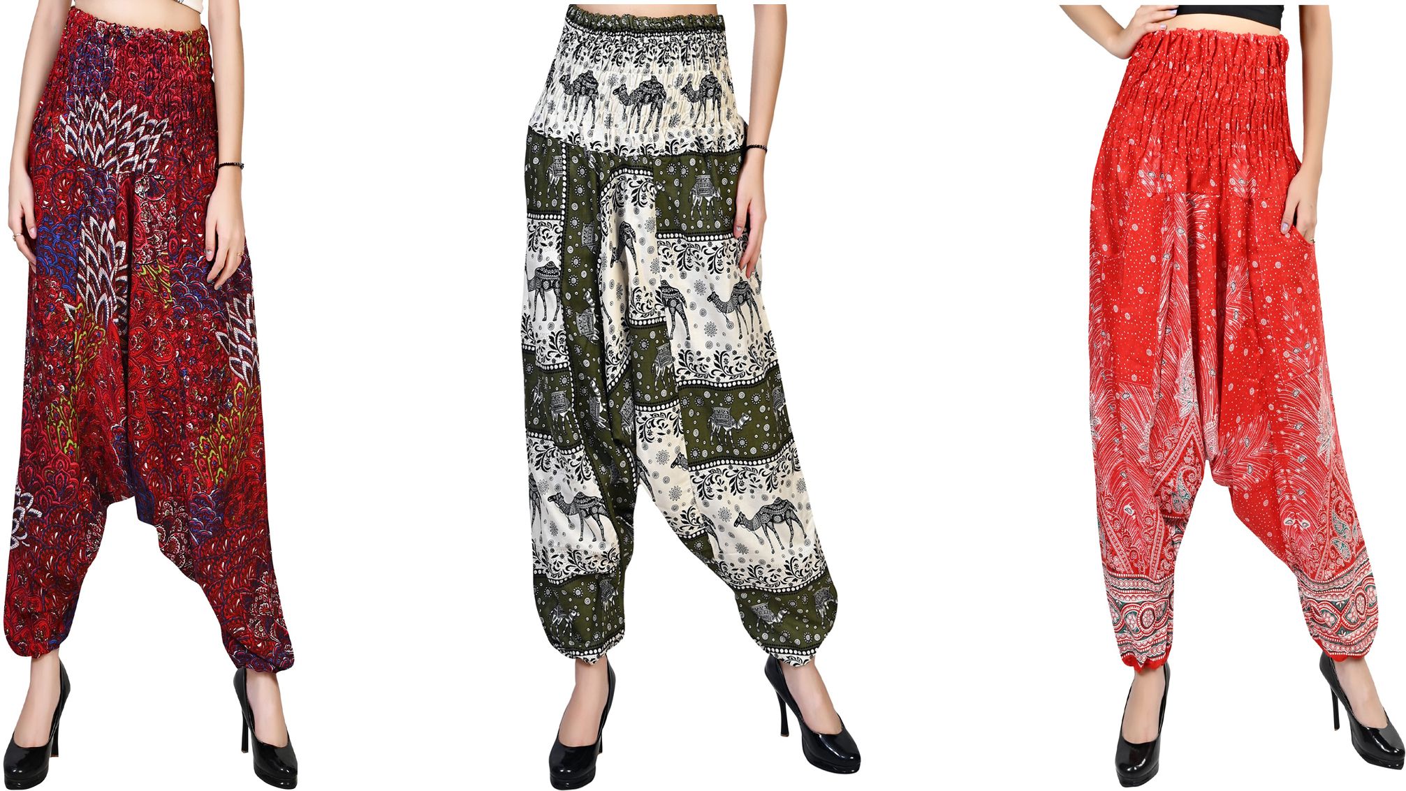 narnari Printed Rayon Women Harem Pants-picture-15