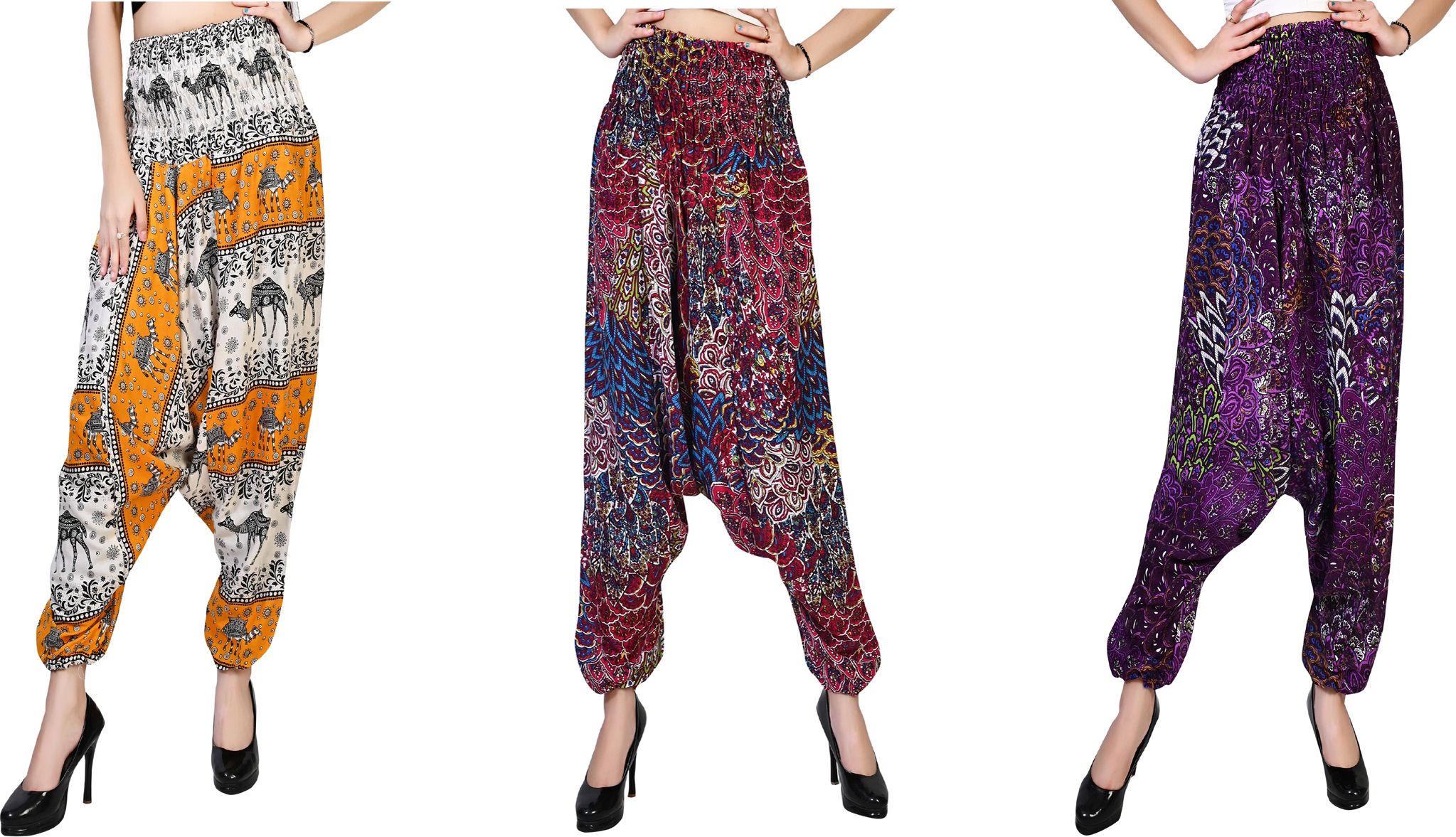 narnari Printed Rayon Women Harem Pants-picture-24