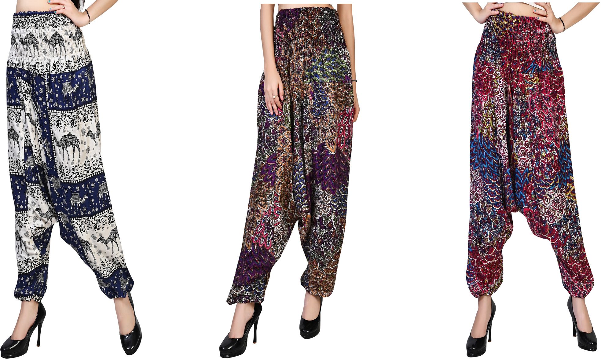 narnari Printed Rayon Women Harem Pants-picture-31