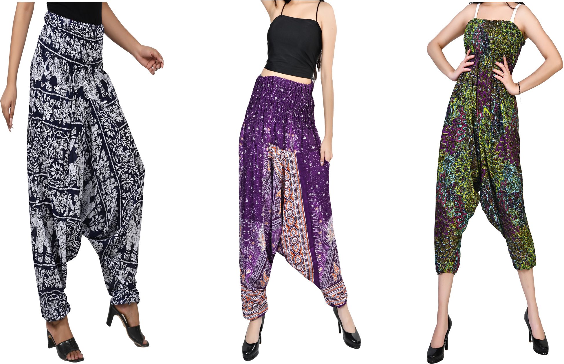 fusfus Printed Rayon, Cotton Women Harem Pants-picture-24