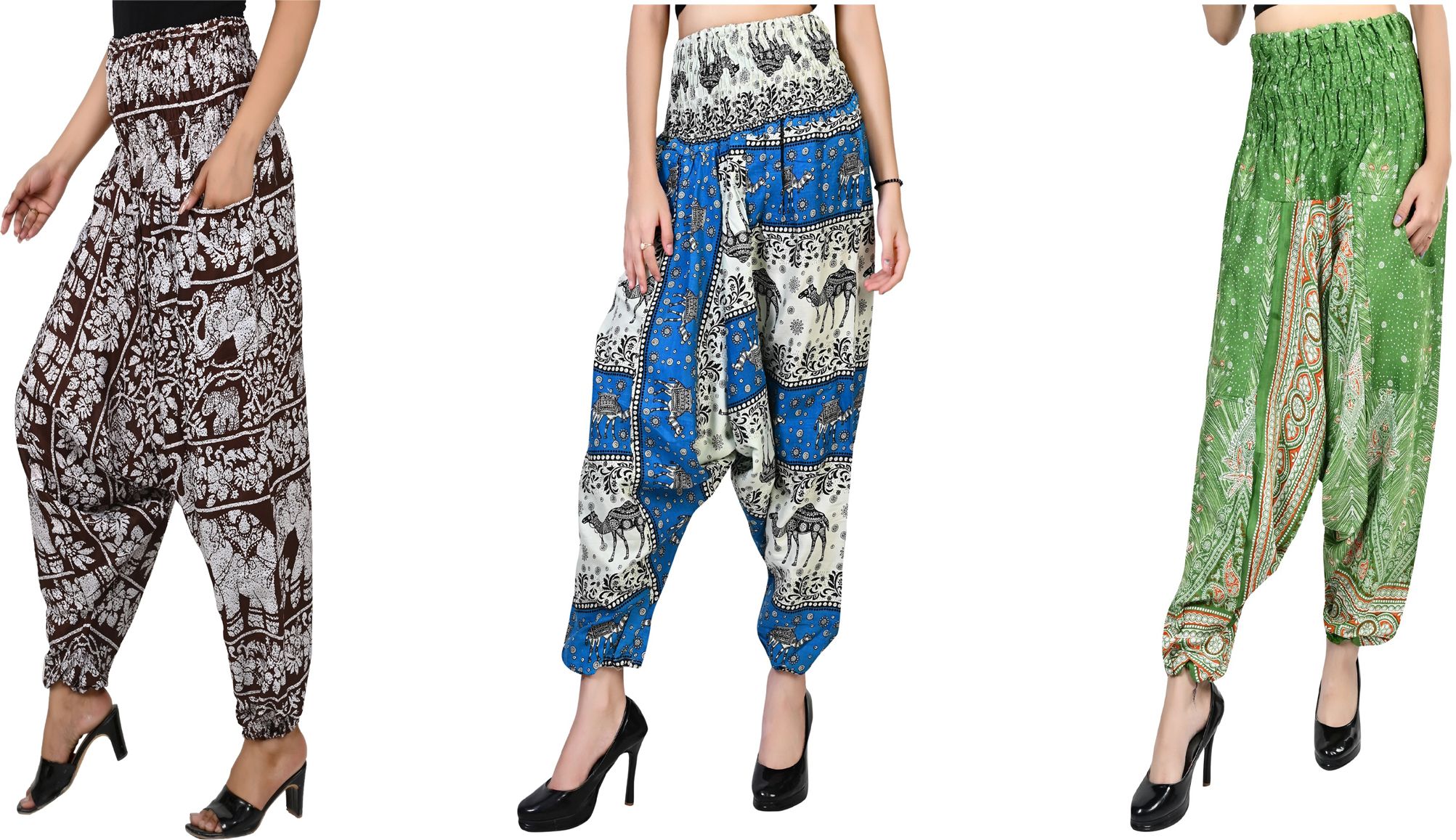 narnari Printed Rayon Women Harem Pants-picture-10
