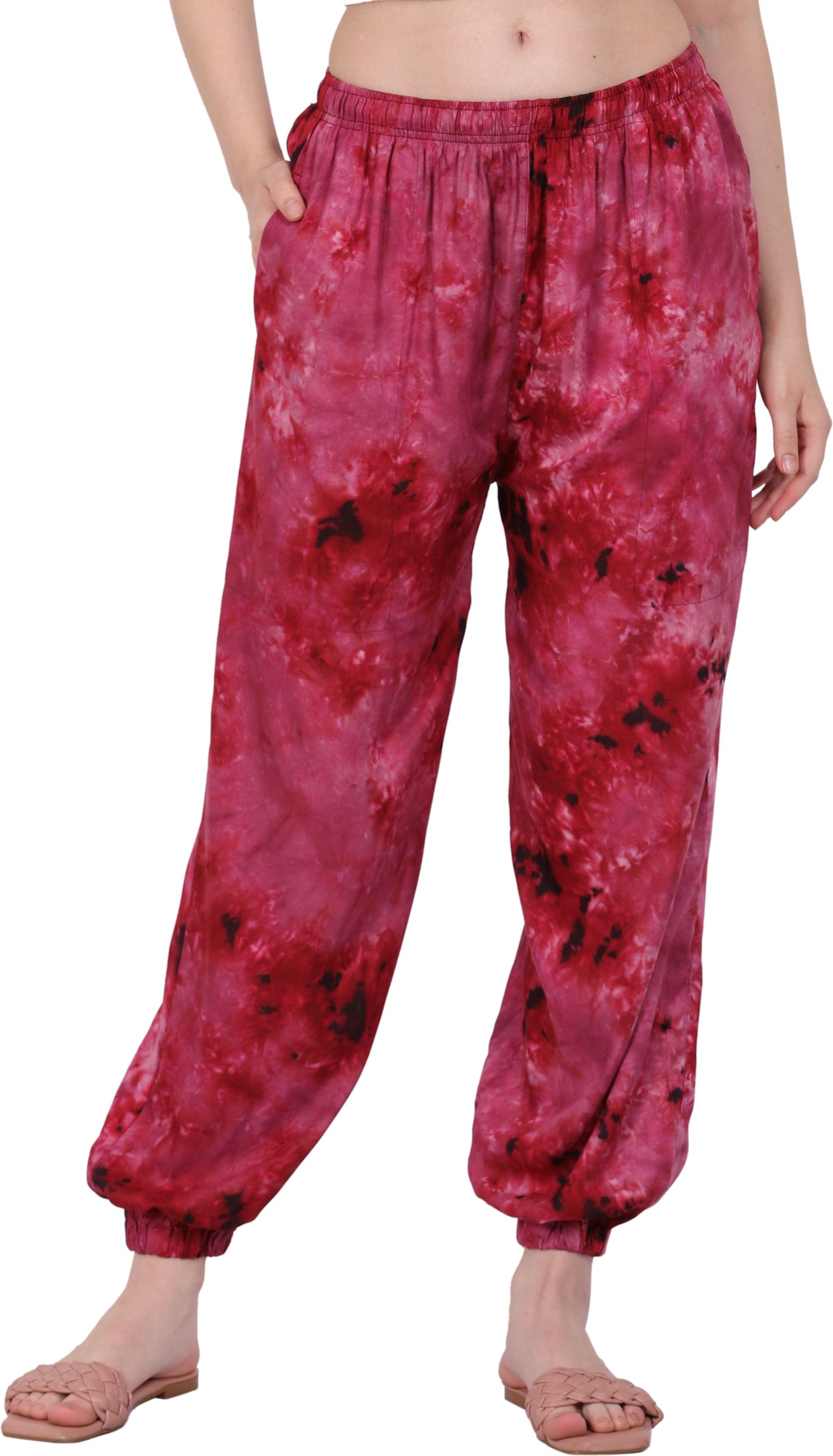 celby Tie & dye Rayon Women Harem Pants-picture-29
