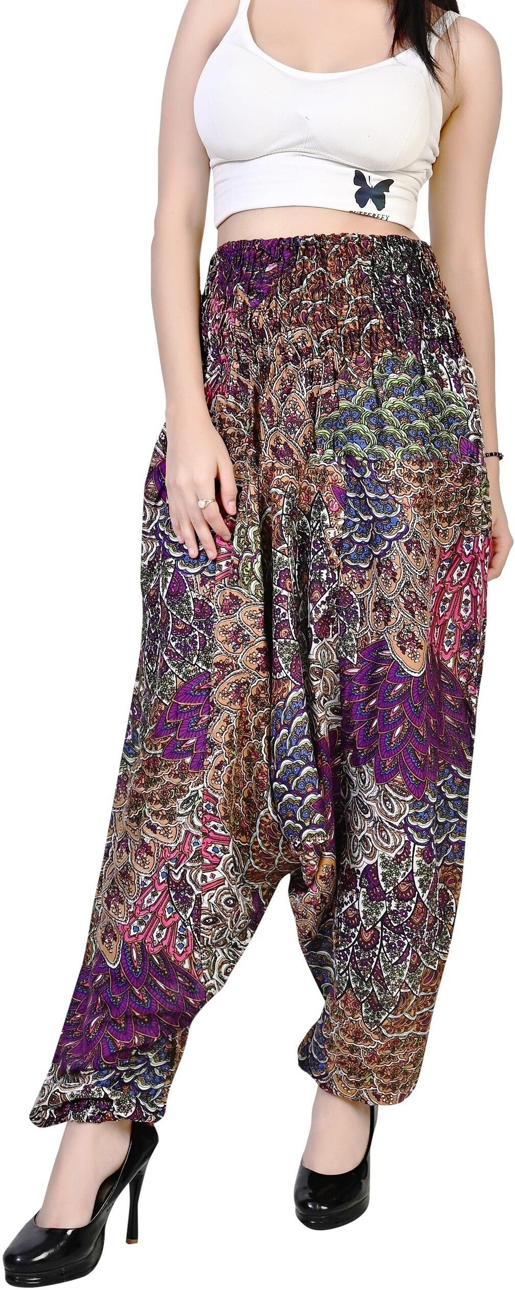 fusfus Printed Rayon, Cotton Women Harem Pants-picture-21