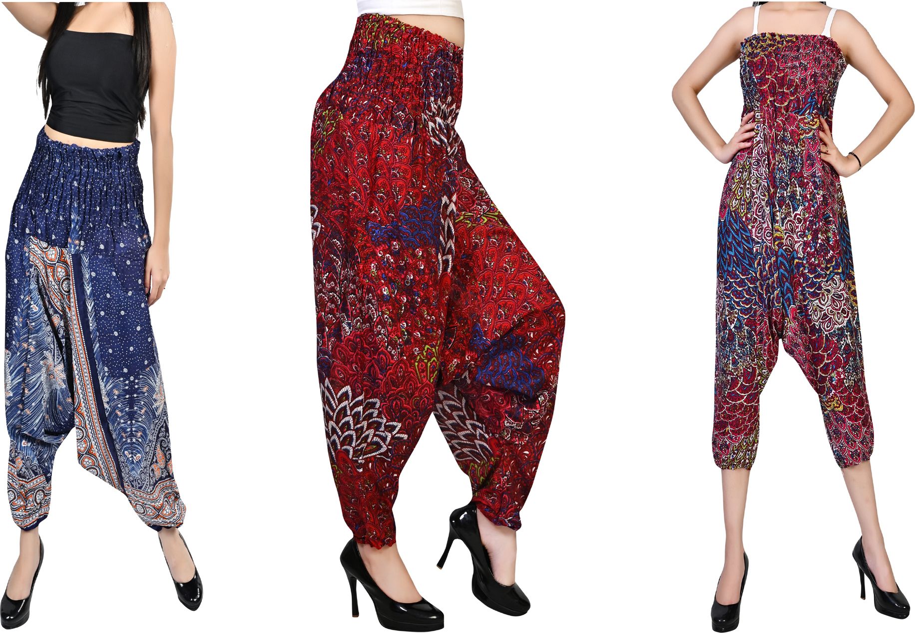 fusfus Printed Rayon, Cotton Women Harem Pants-picture-46